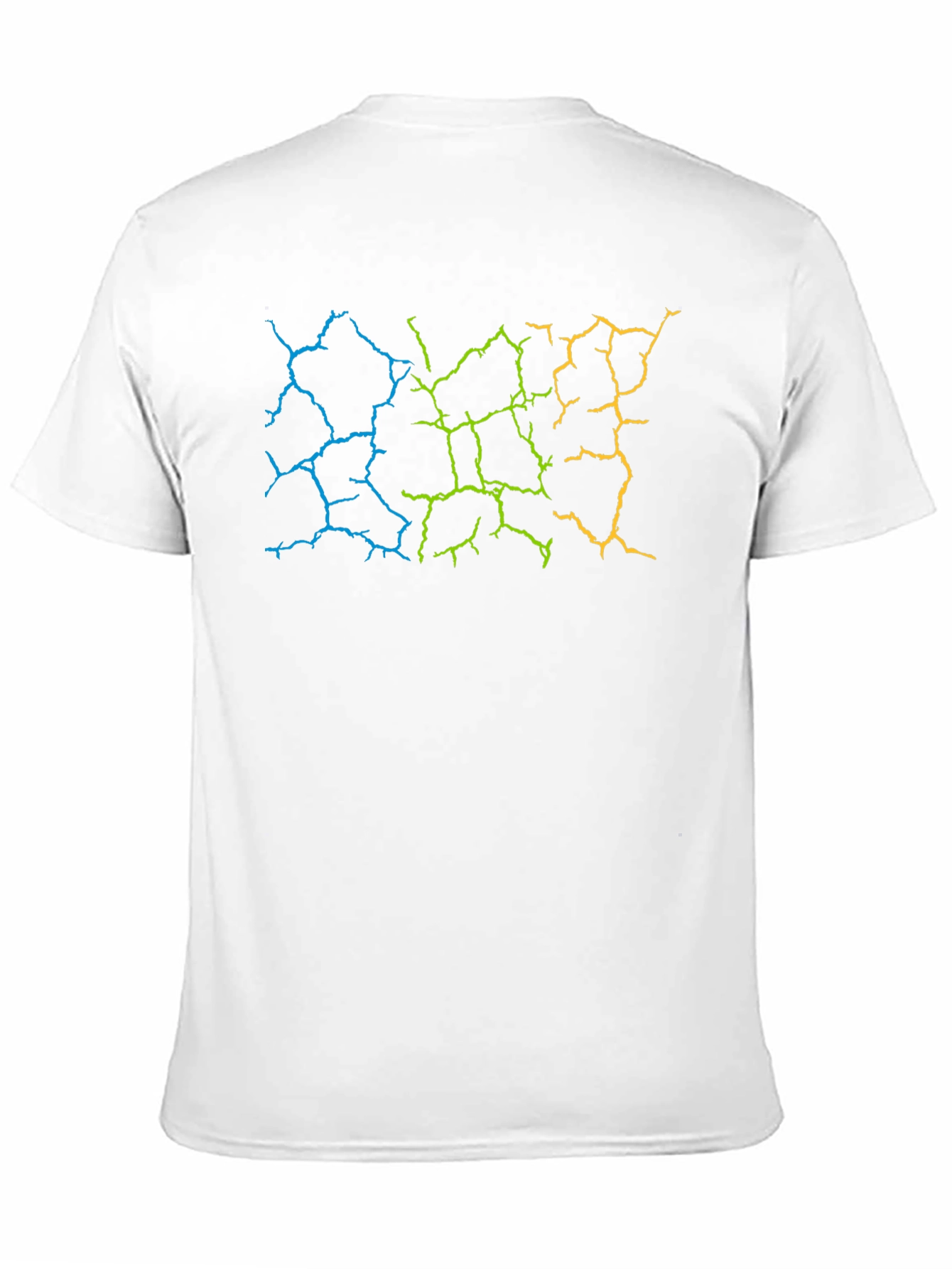 Cracked Earth Graphic Black T-Shirt