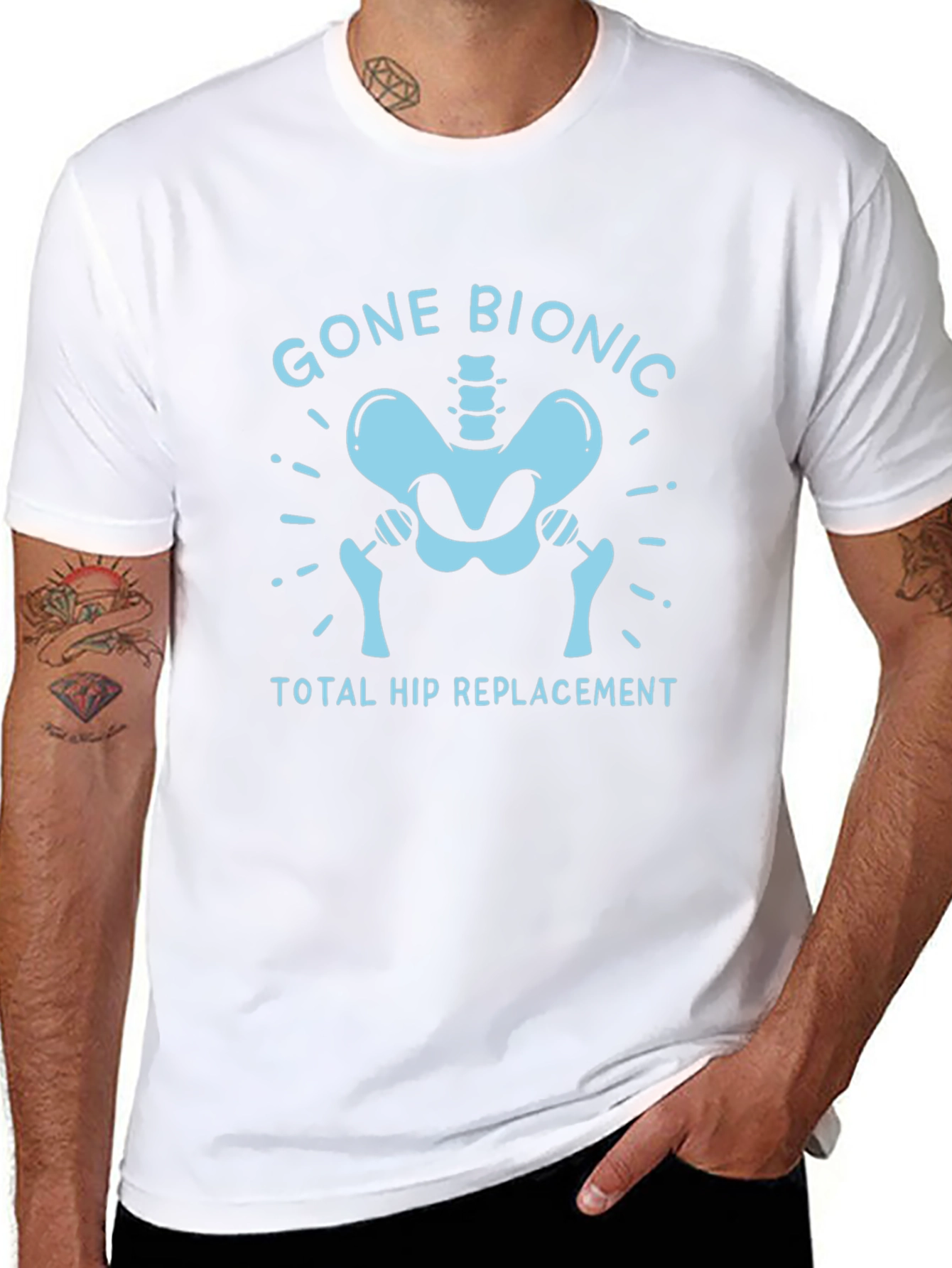Gone Bionic Hip Replacement T-Shirt