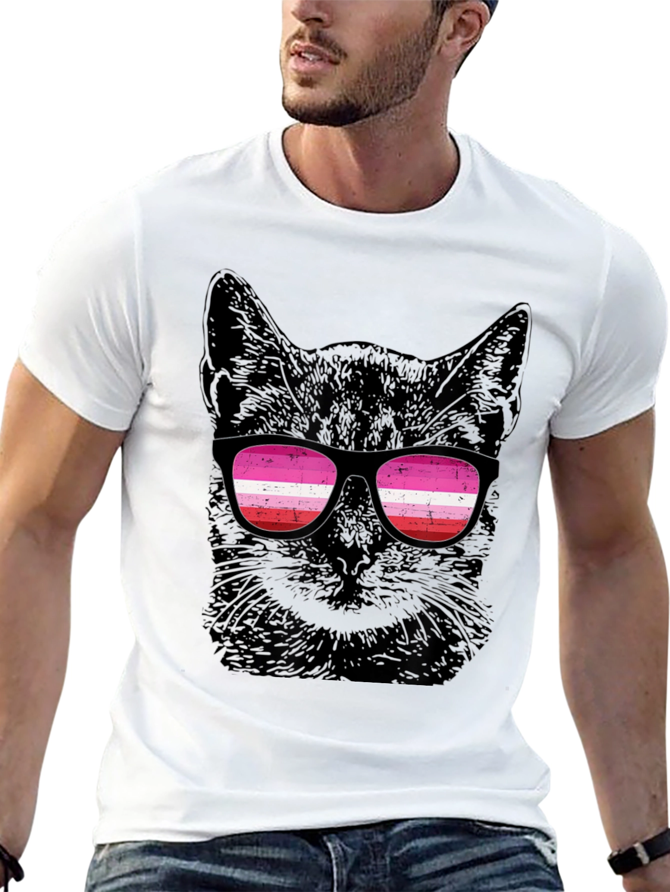 Cool Cat LGBTQ Pride T-Shirt