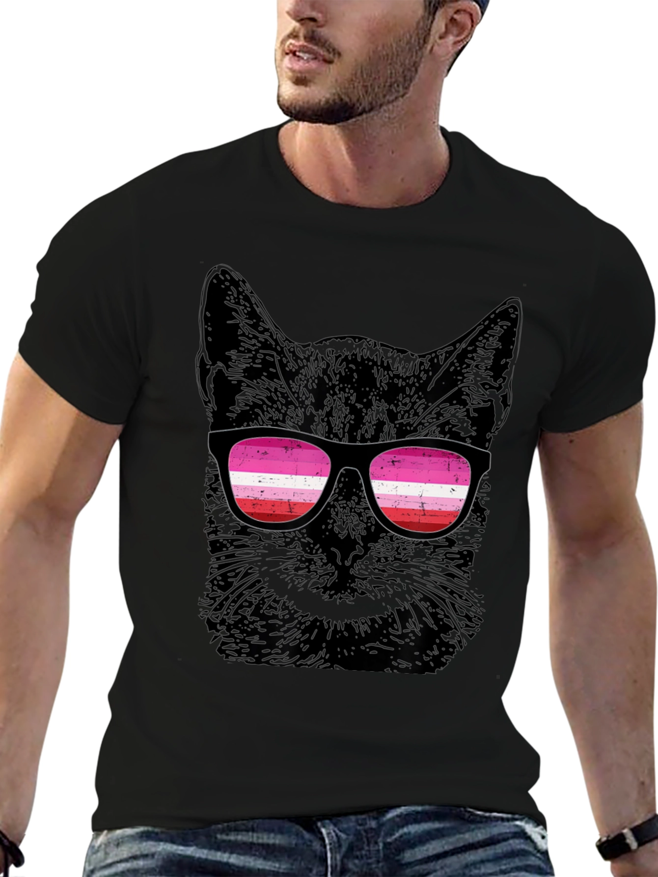 Cool Cat LGBTQ Pride T-Shirt
