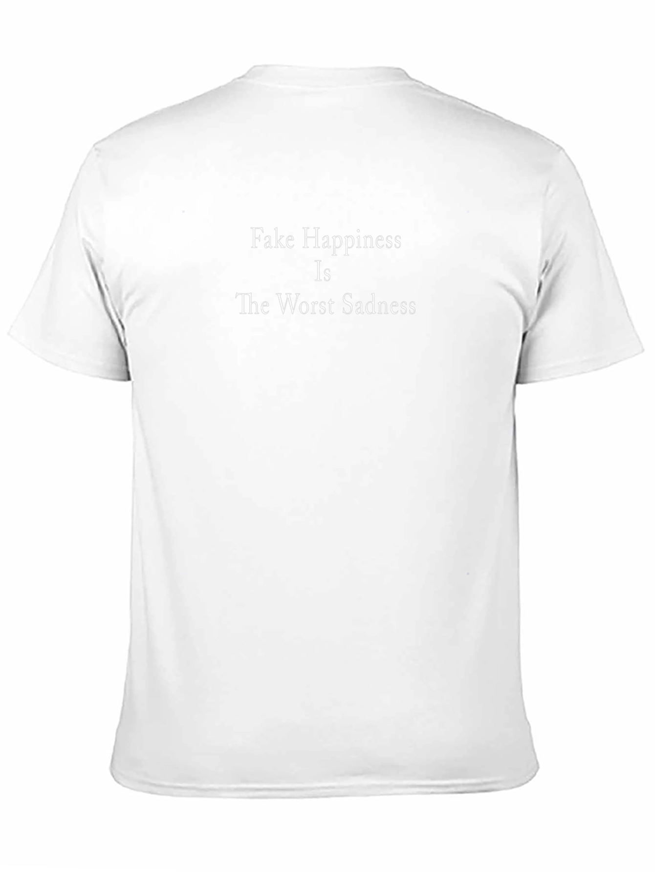 Fake Happiness Graphic Tee - Mens Black T-Shirt