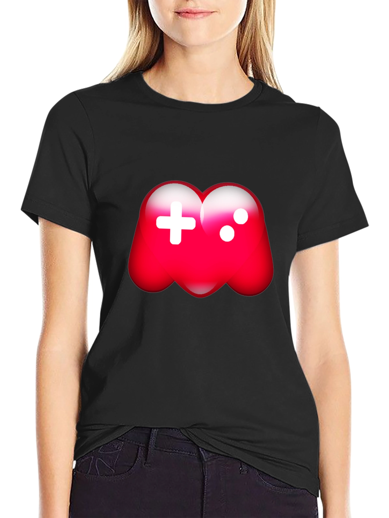 Gamer Graphic Tee - Red Joystick Design