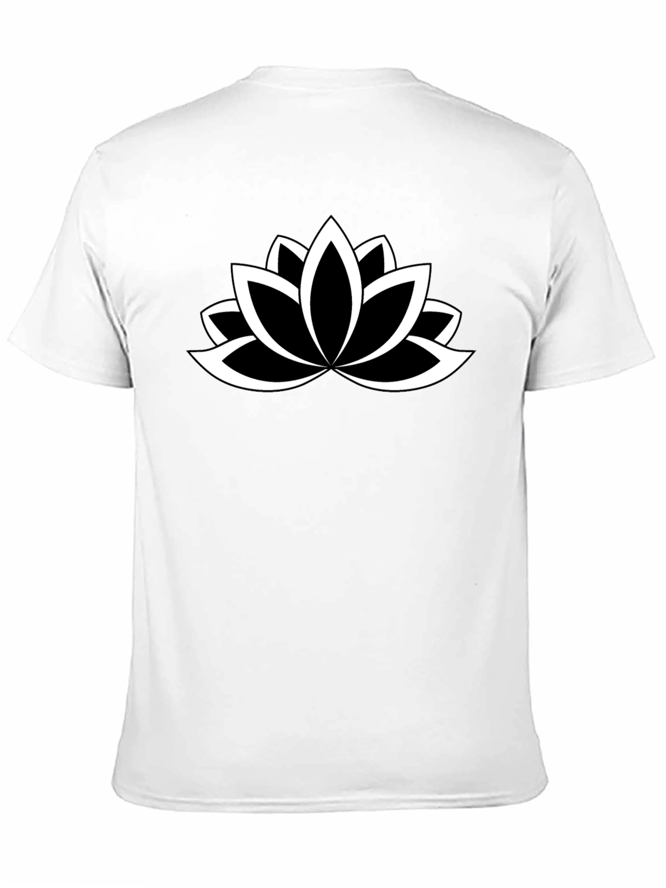 Black Lotus Flower T-Shirt - Stylish & Comfortable