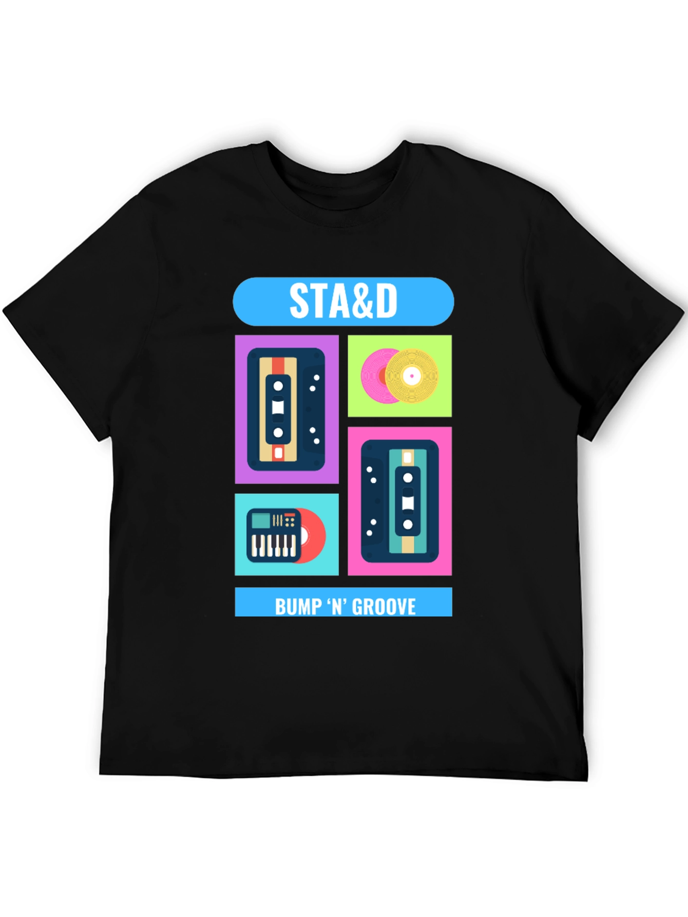 Retro Music T-Shirt - STA&D Bump N Groove