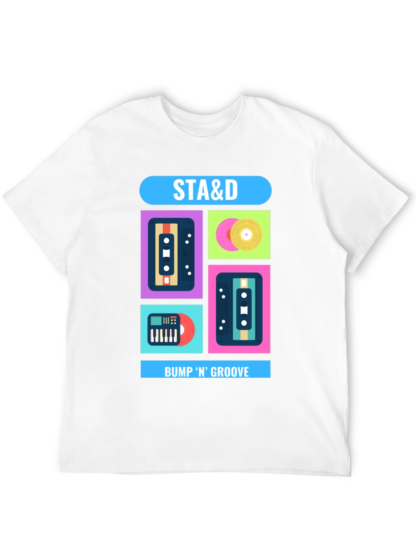 Retro Music T-Shirt - STA&D Bump N Groove
