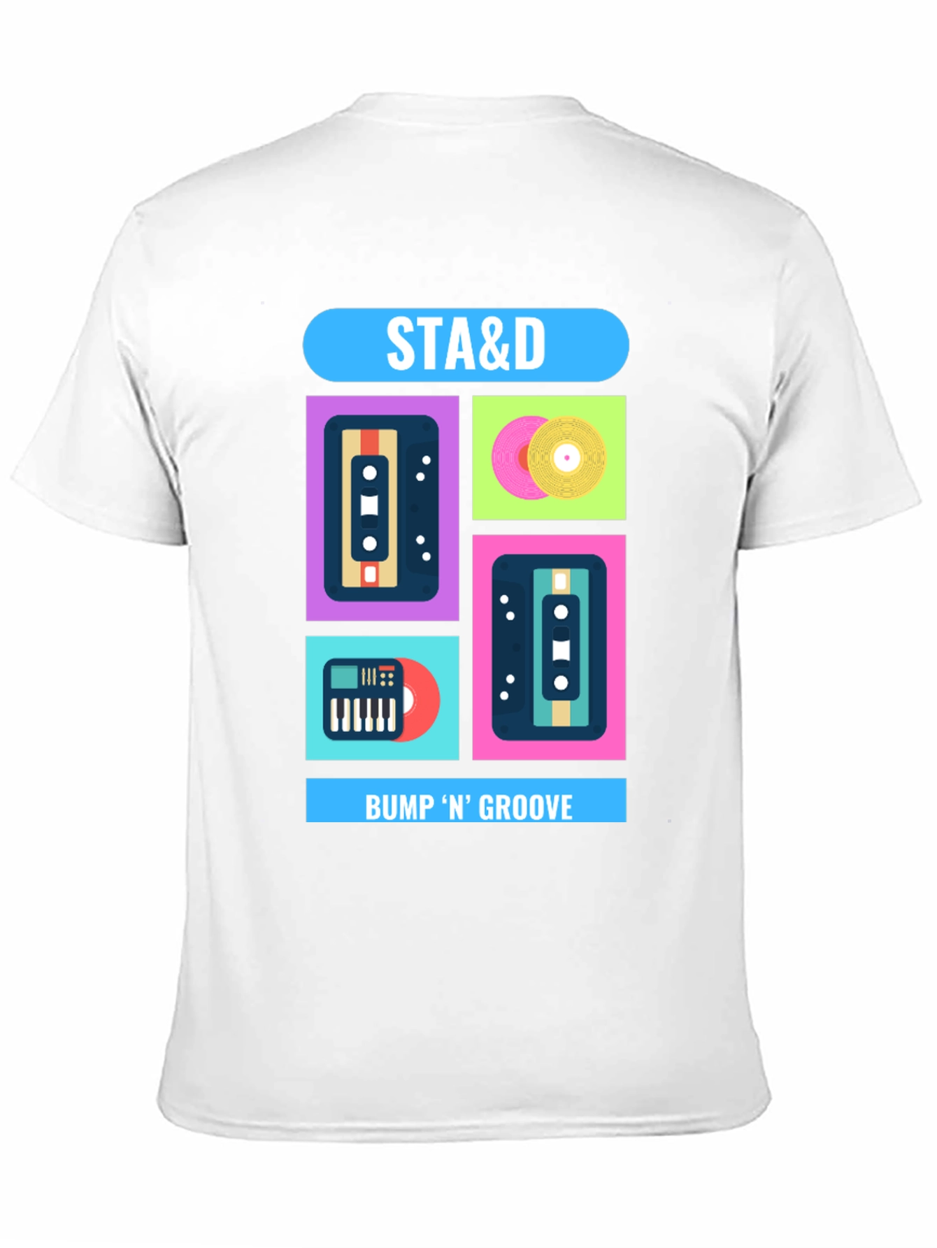 Retro Music T-Shirt - STA&D Bump N Groove