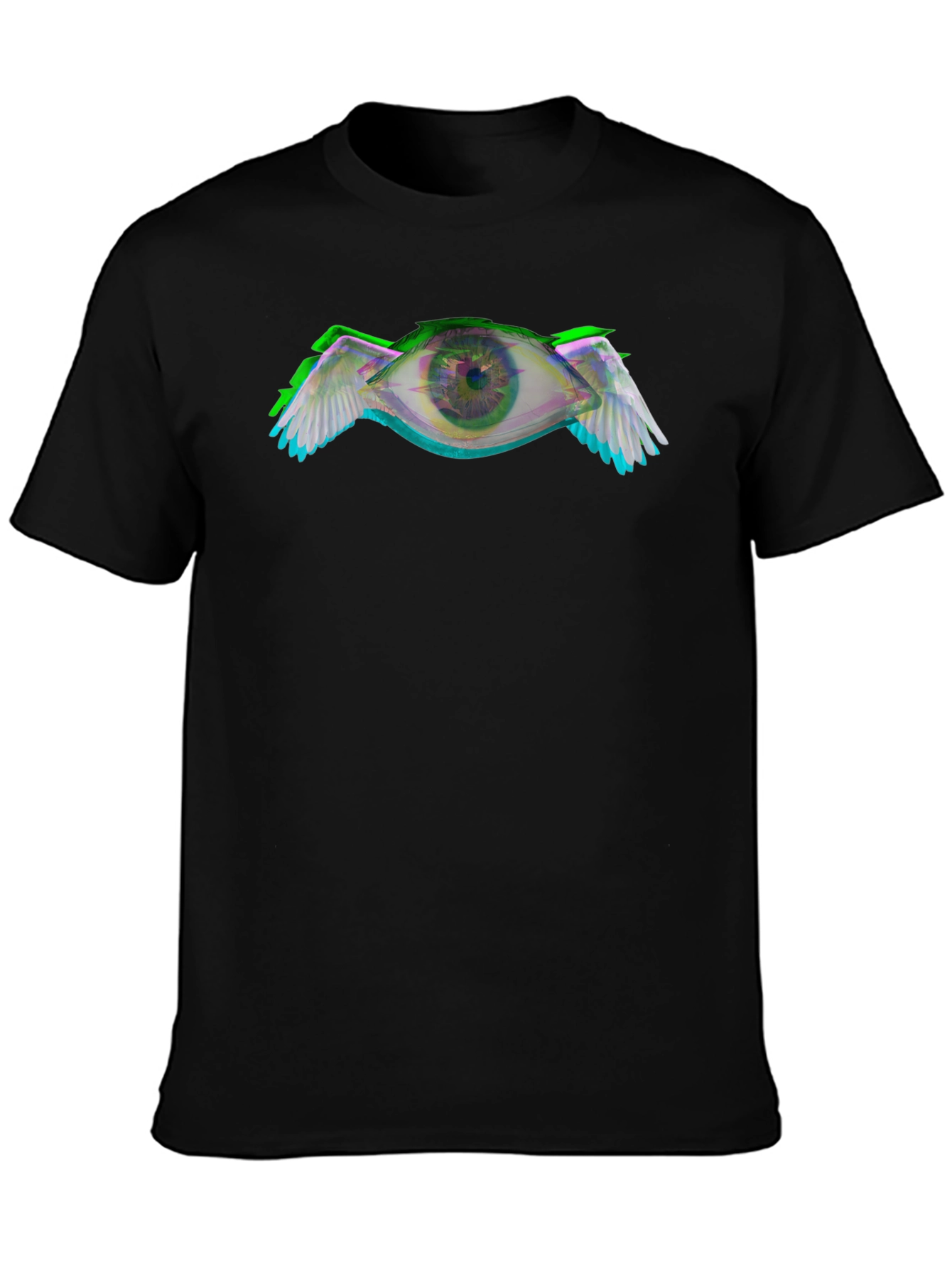 Winged Eye Graphic Black T-Shirt