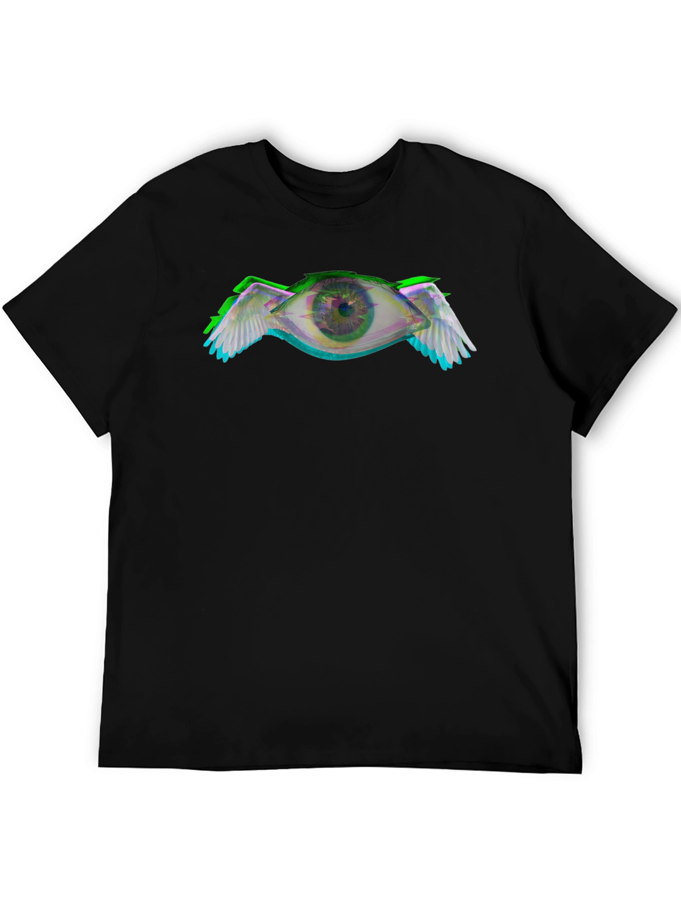 Winged Eye Graphic Black T-Shirt
