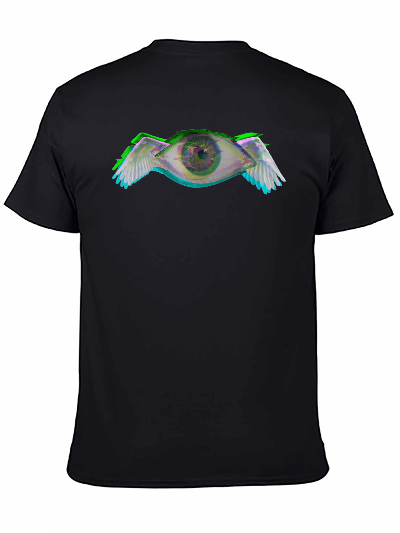 Winged Eye Graphic Black T-Shirt
