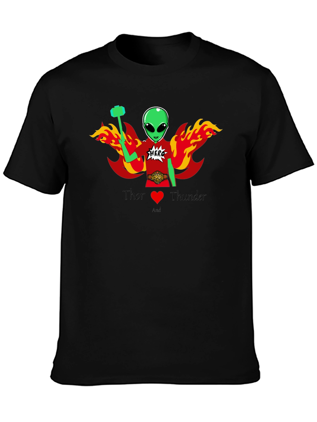 Thor Alien Superhero Graphic T-Shirt