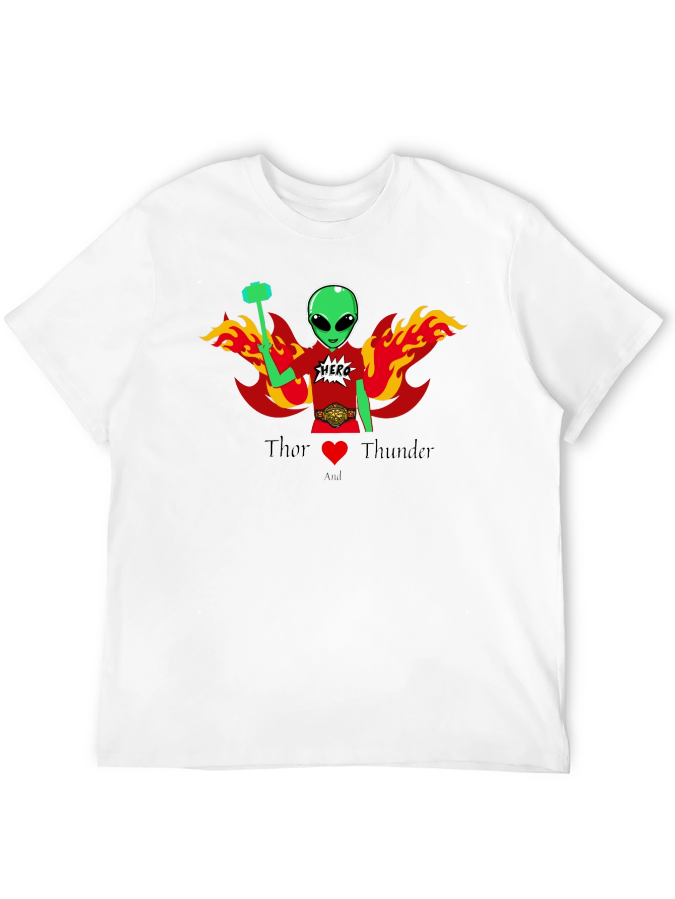 Thor Alien Superhero Graphic T-Shirt
