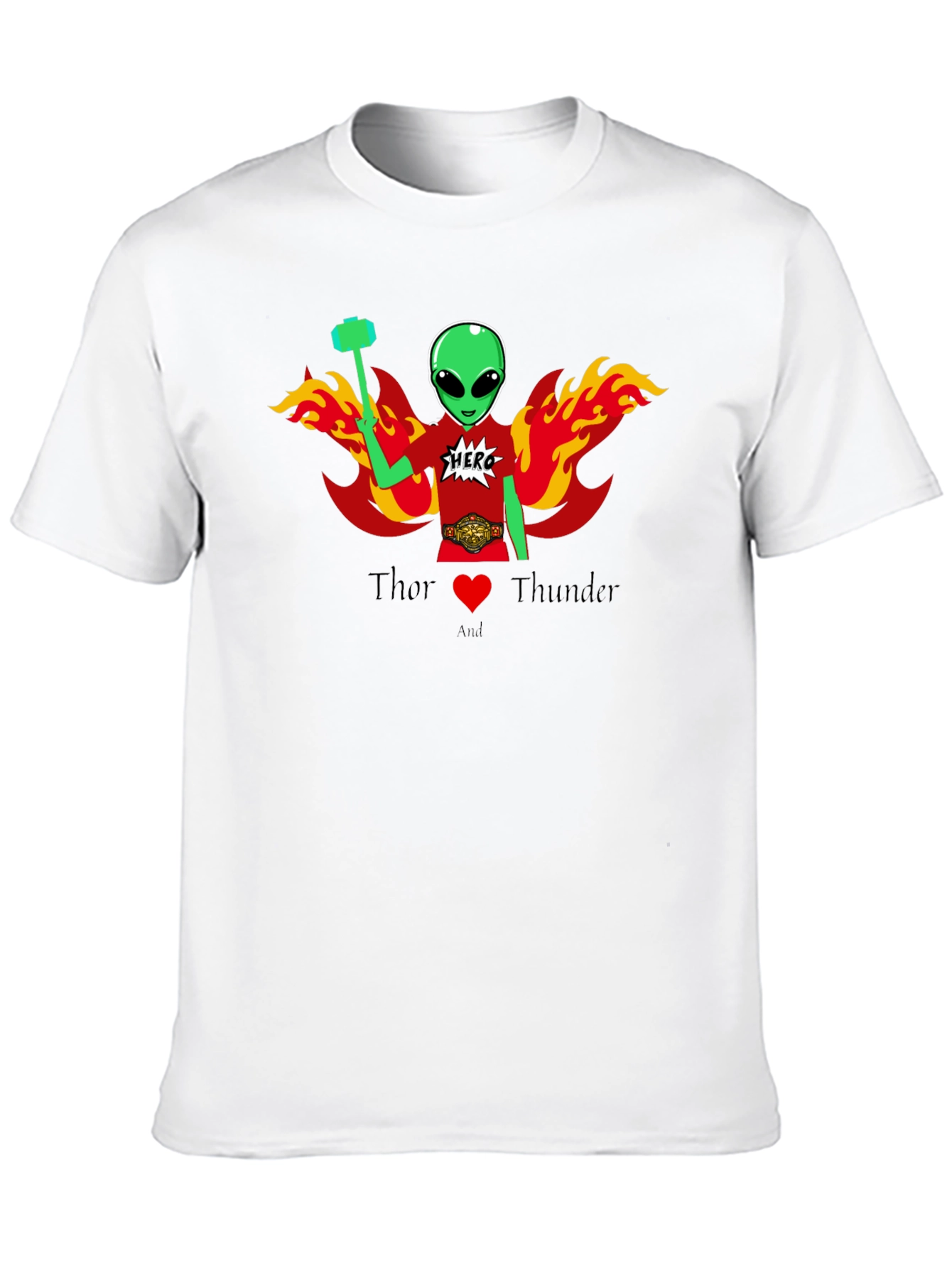 Thor Alien Superhero Graphic T-Shirt