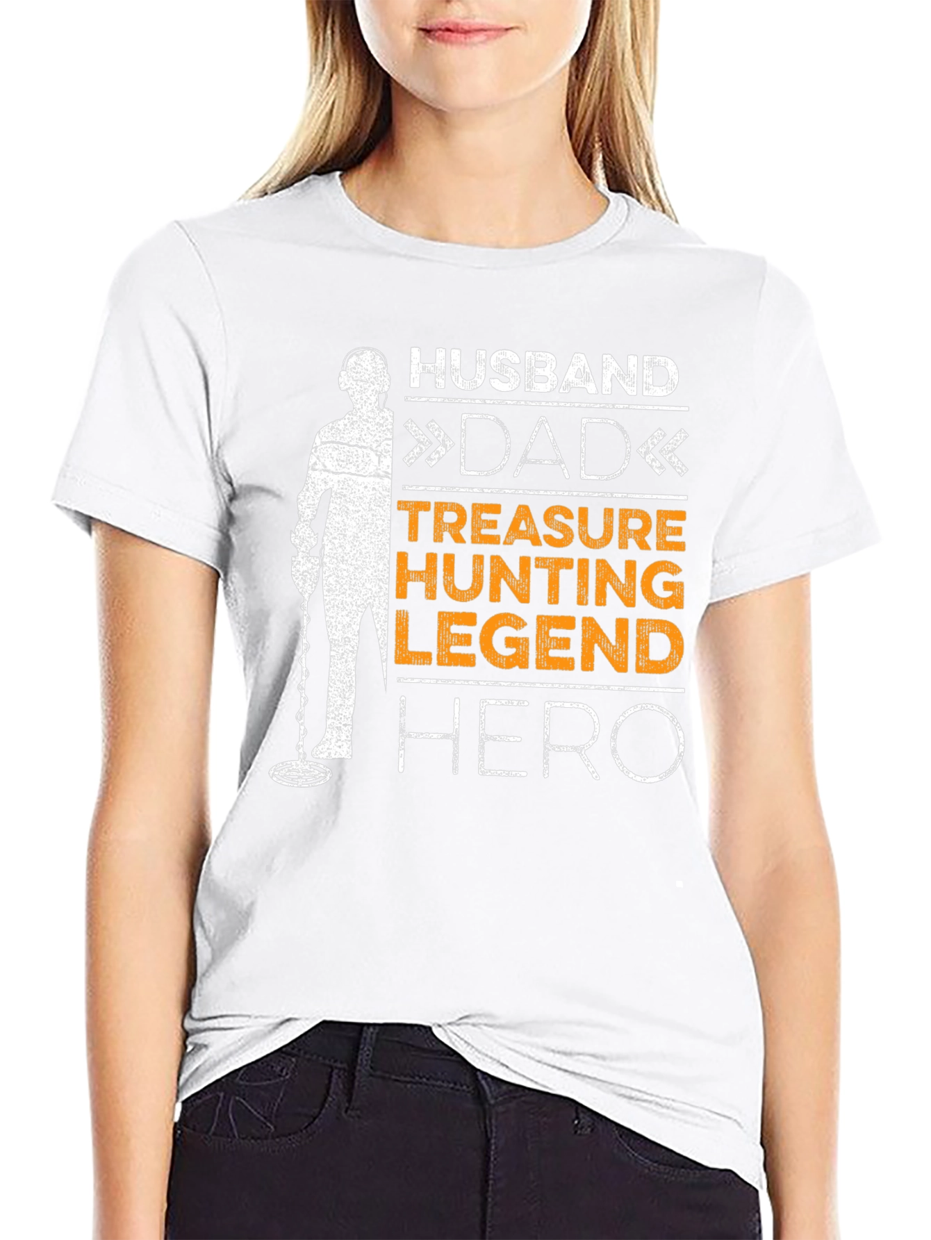 Husband Dad Treasure Hunting Legend Hero T-Shirt