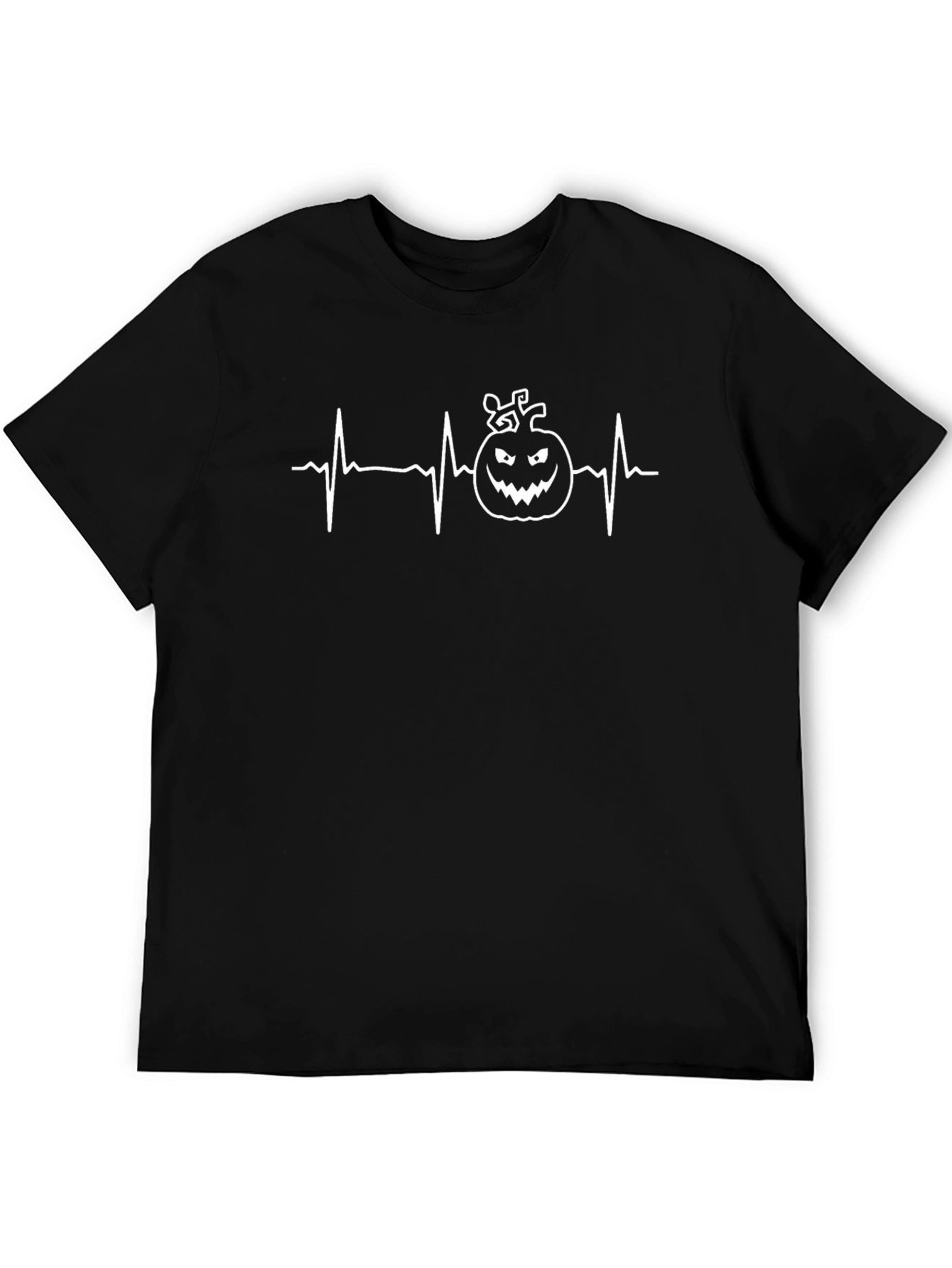 Halloween Pumpkin Heartbeat T-Shirt