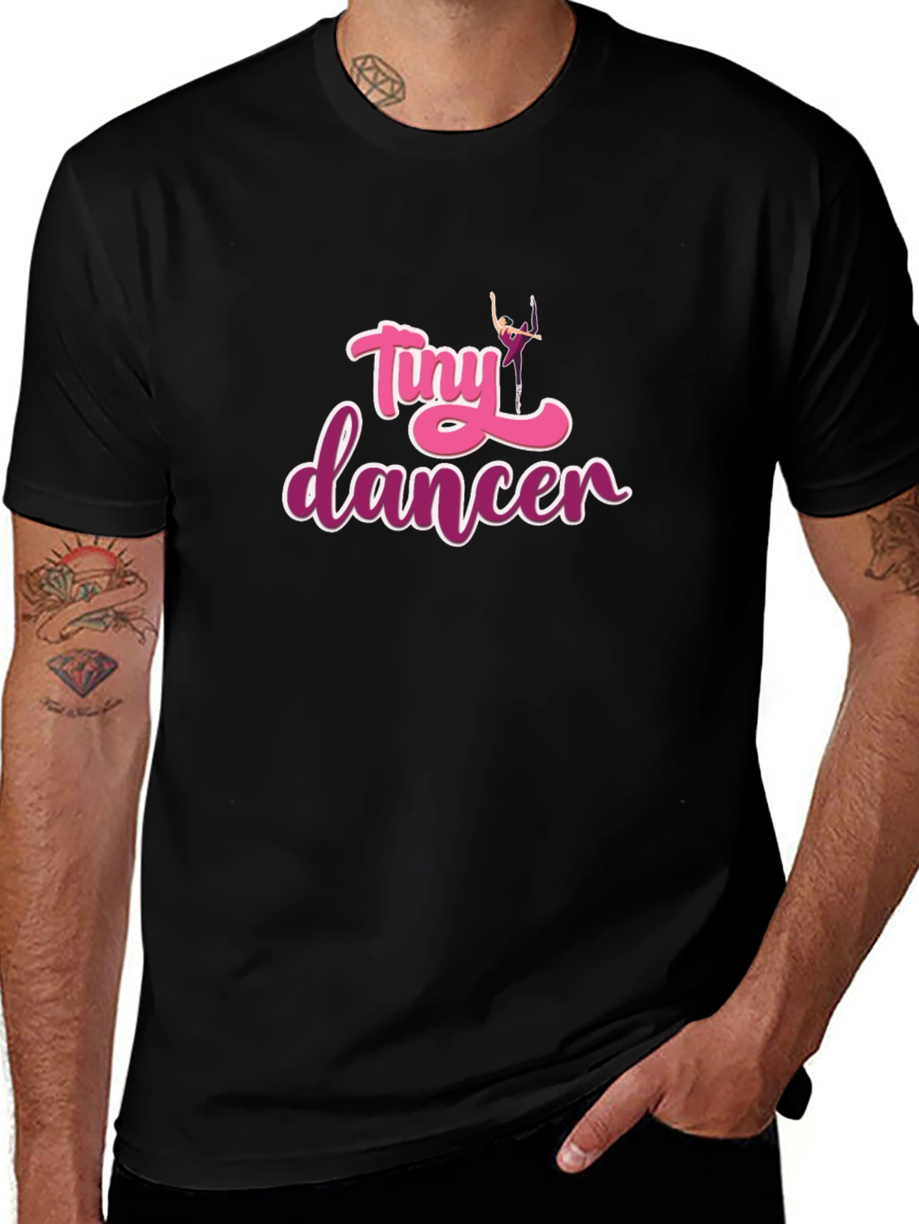 Tiny Dancer Graphic T-Shirt - Black Cotton Tee