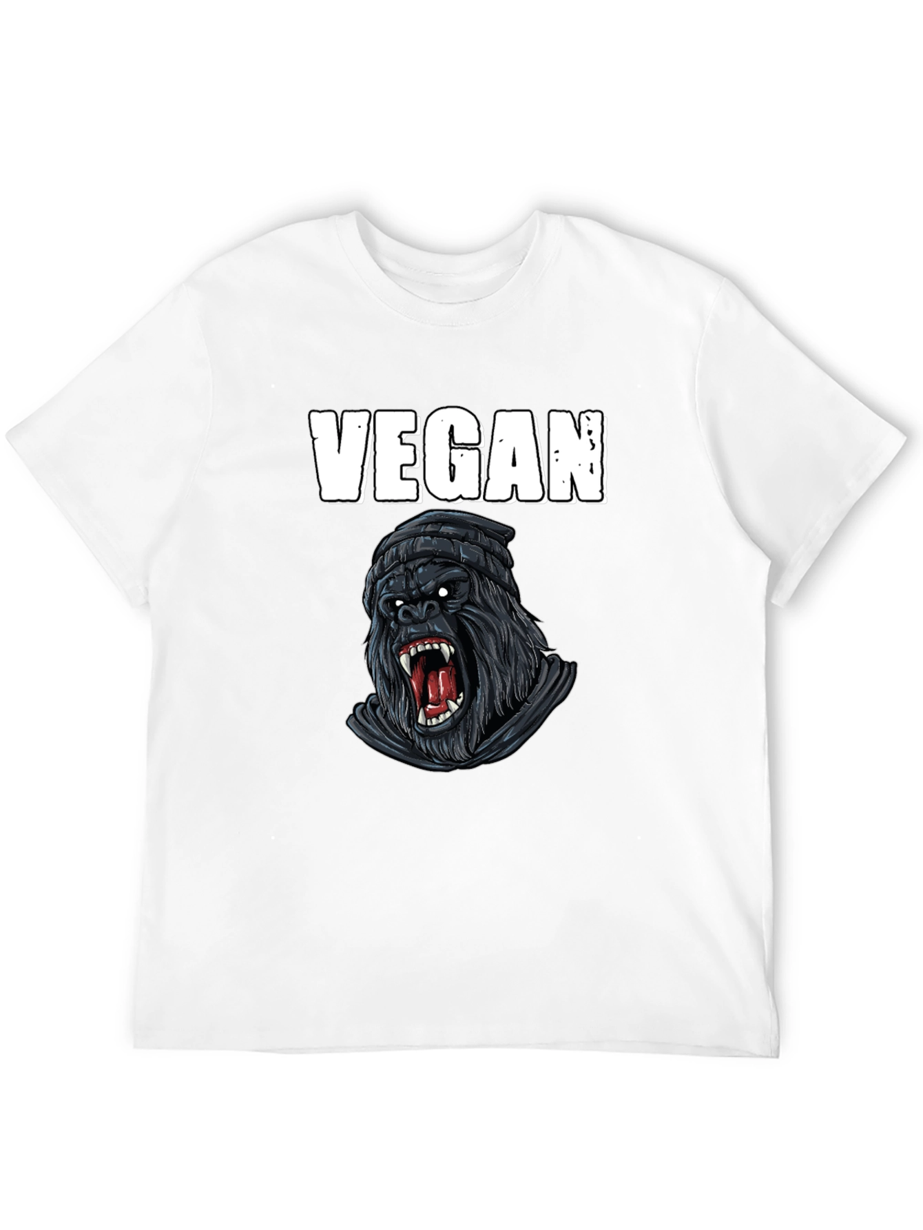 Vegan Gorilla Graphic T-Shirt