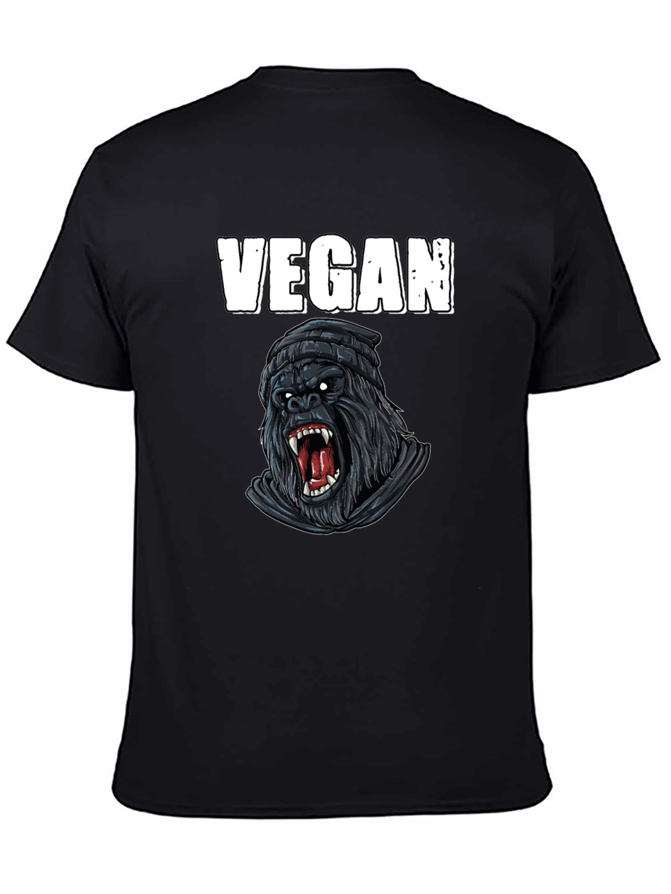 Vegan Gorilla Graphic T-Shirt