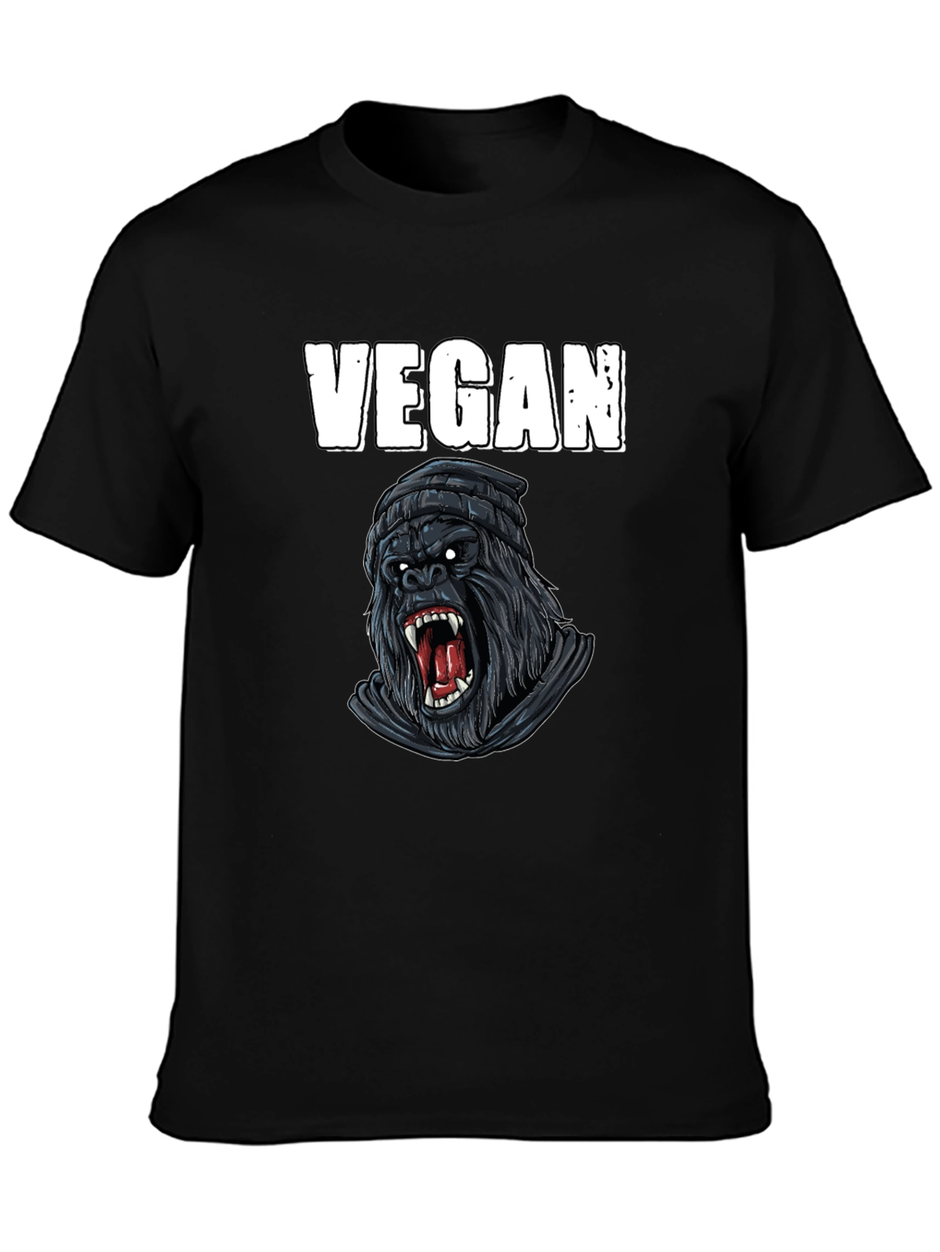 Vegan Gorilla Graphic T-Shirt
