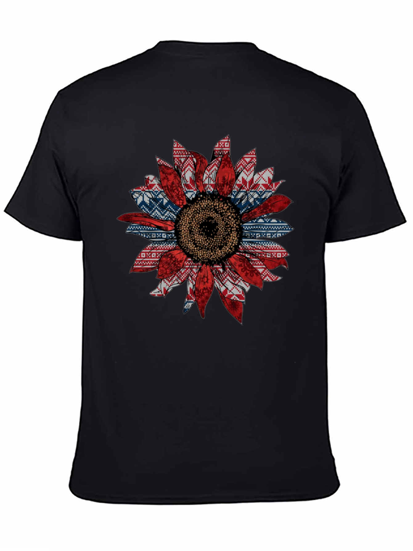 Sunflower Ugly Sweater Pattern T-Shirt