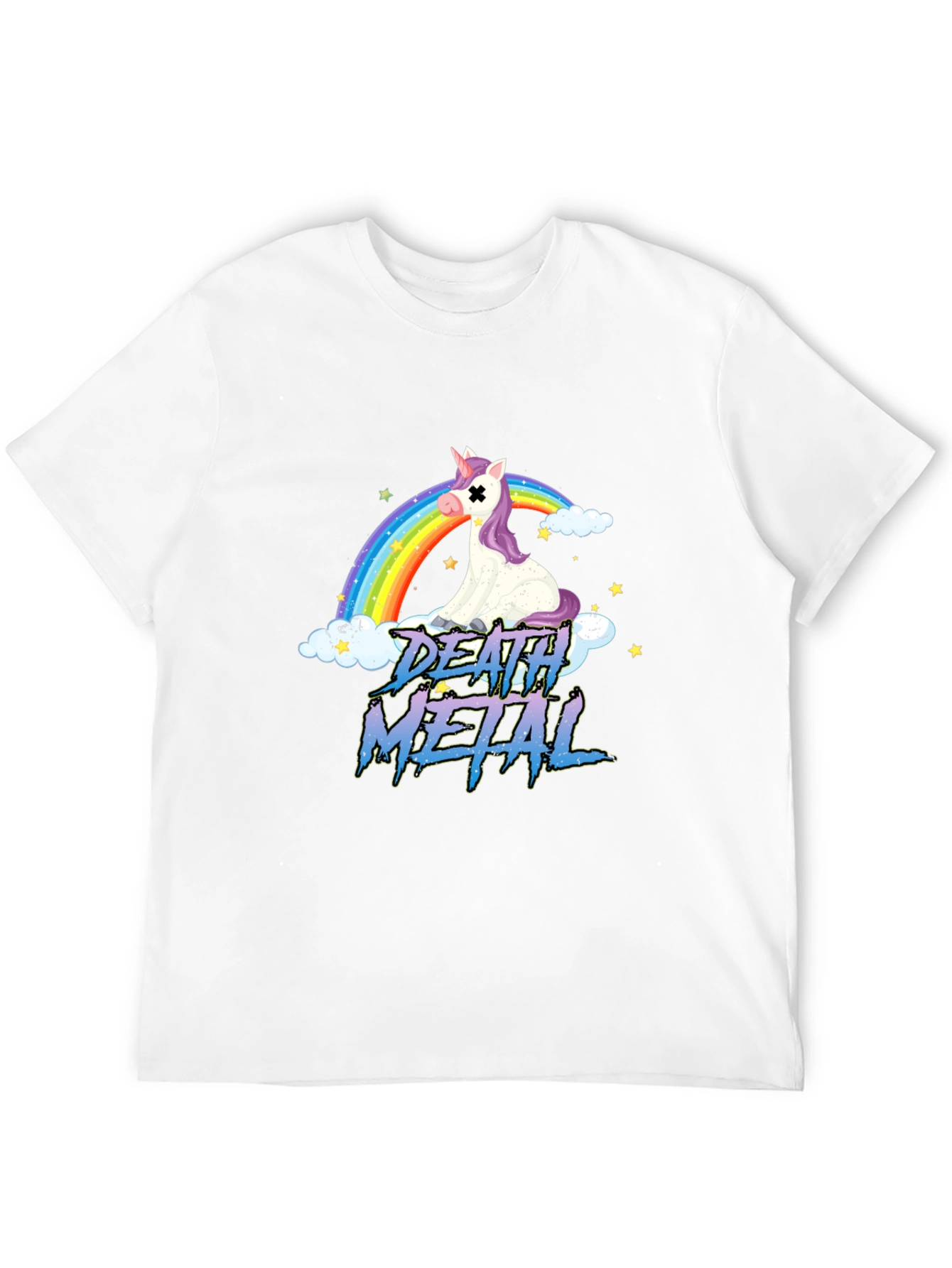 Death Metal Unicorn Rainbow T-Shirt