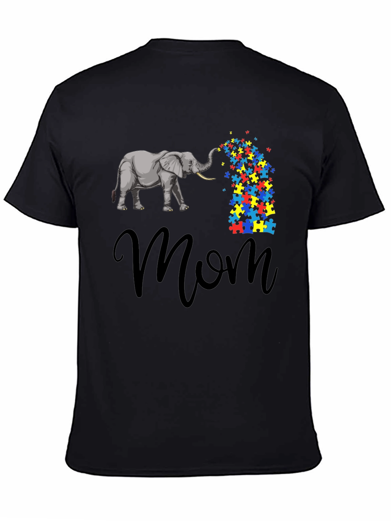 Autism Awareness Elephant Mom T-Shirt