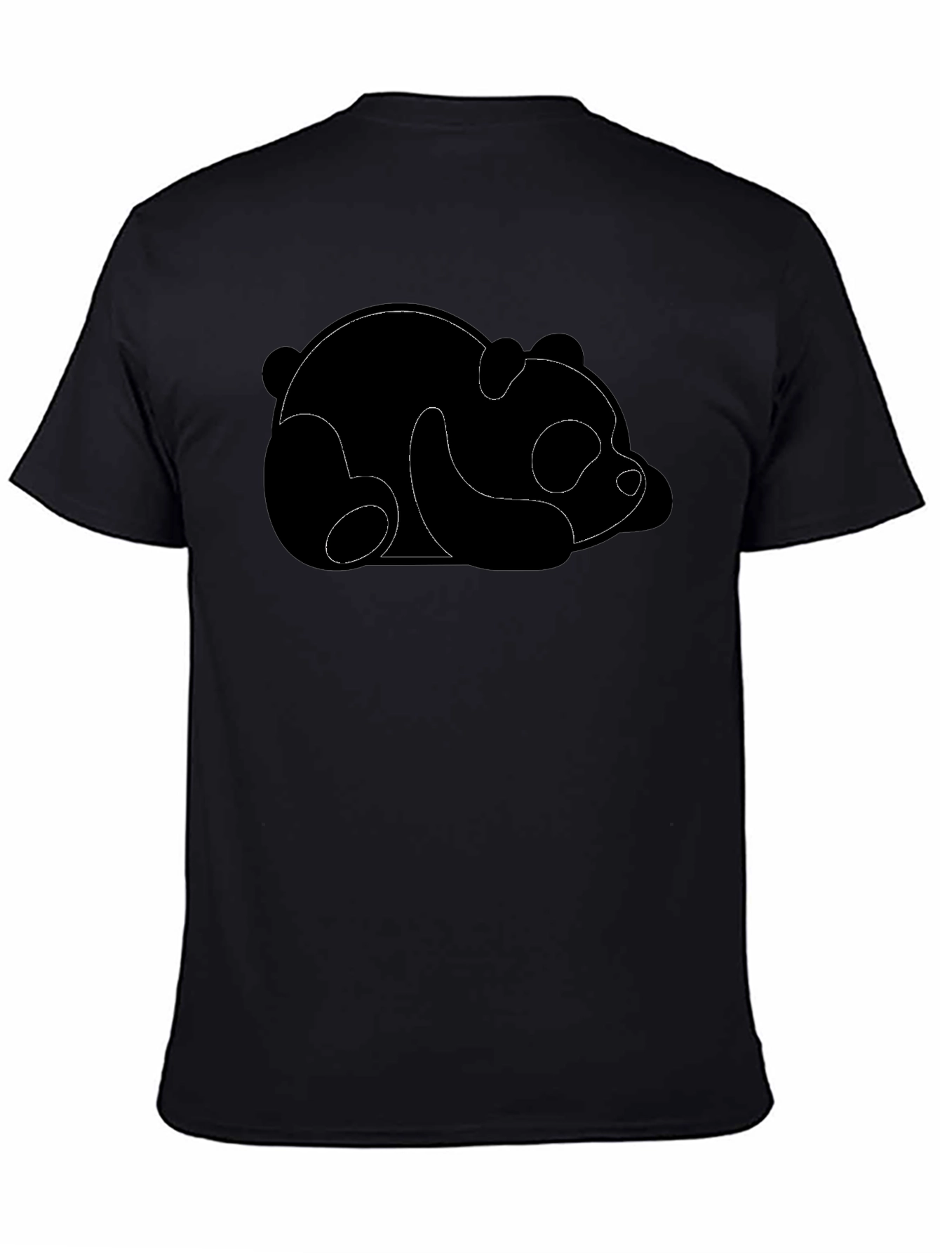 Sleeping Panda Black Graphic Tee