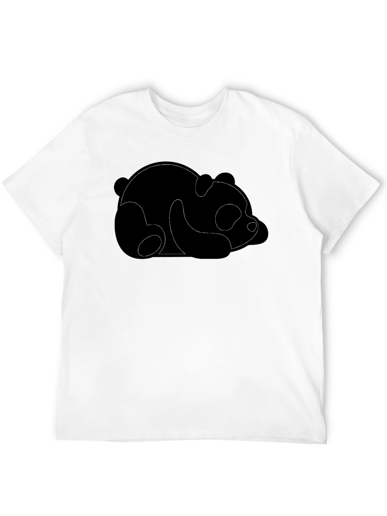 Sleeping Panda Black Graphic Tee
