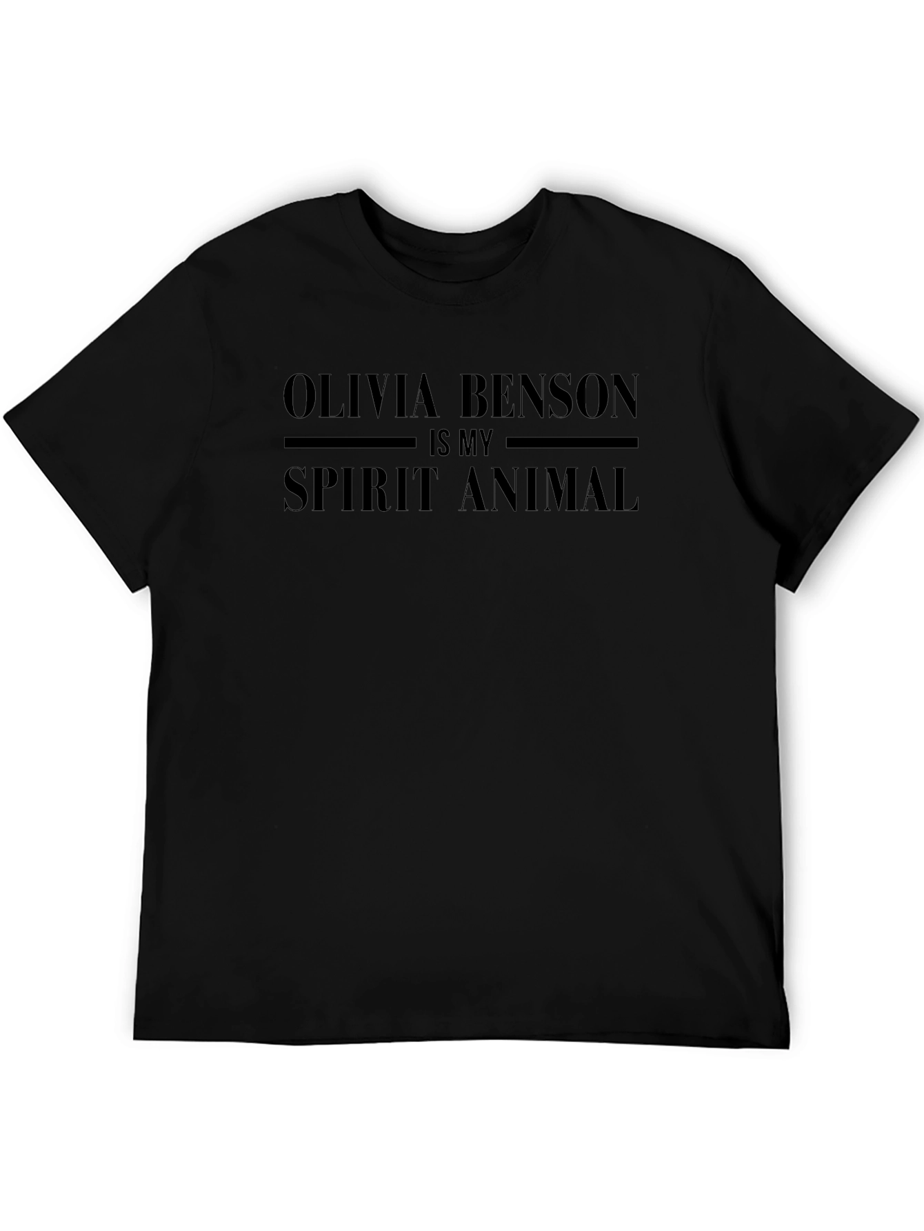 Olivia Benson Is My Spirit Animal Black T-Shirt