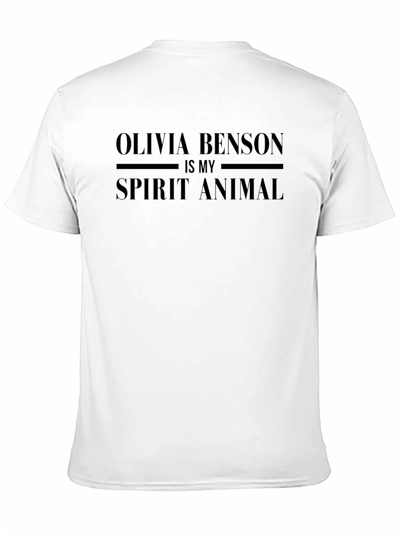 Olivia Benson Is My Spirit Animal Black T-Shirt