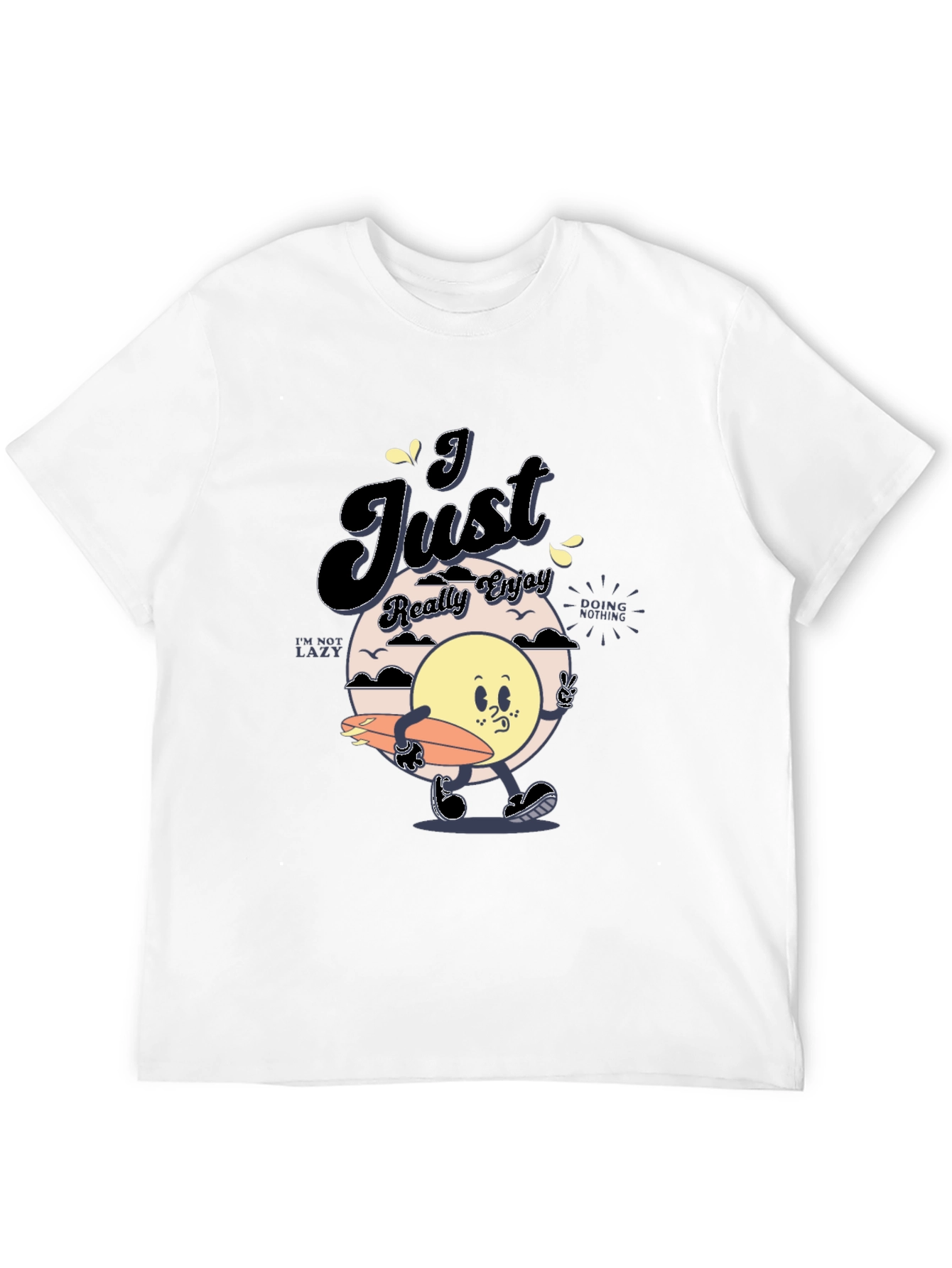 Chill Vibes T-Shirt: Cartoon Sun Graphic Tee