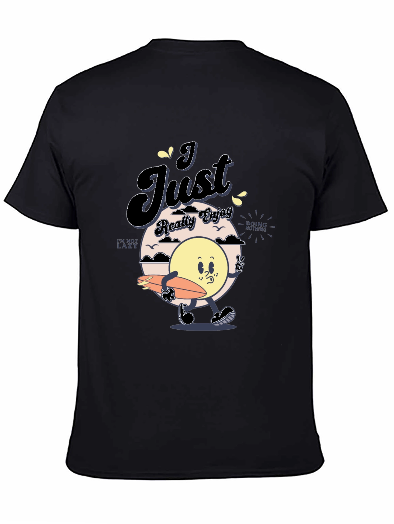 Chill Vibes T-Shirt: Cartoon Sun Graphic Tee