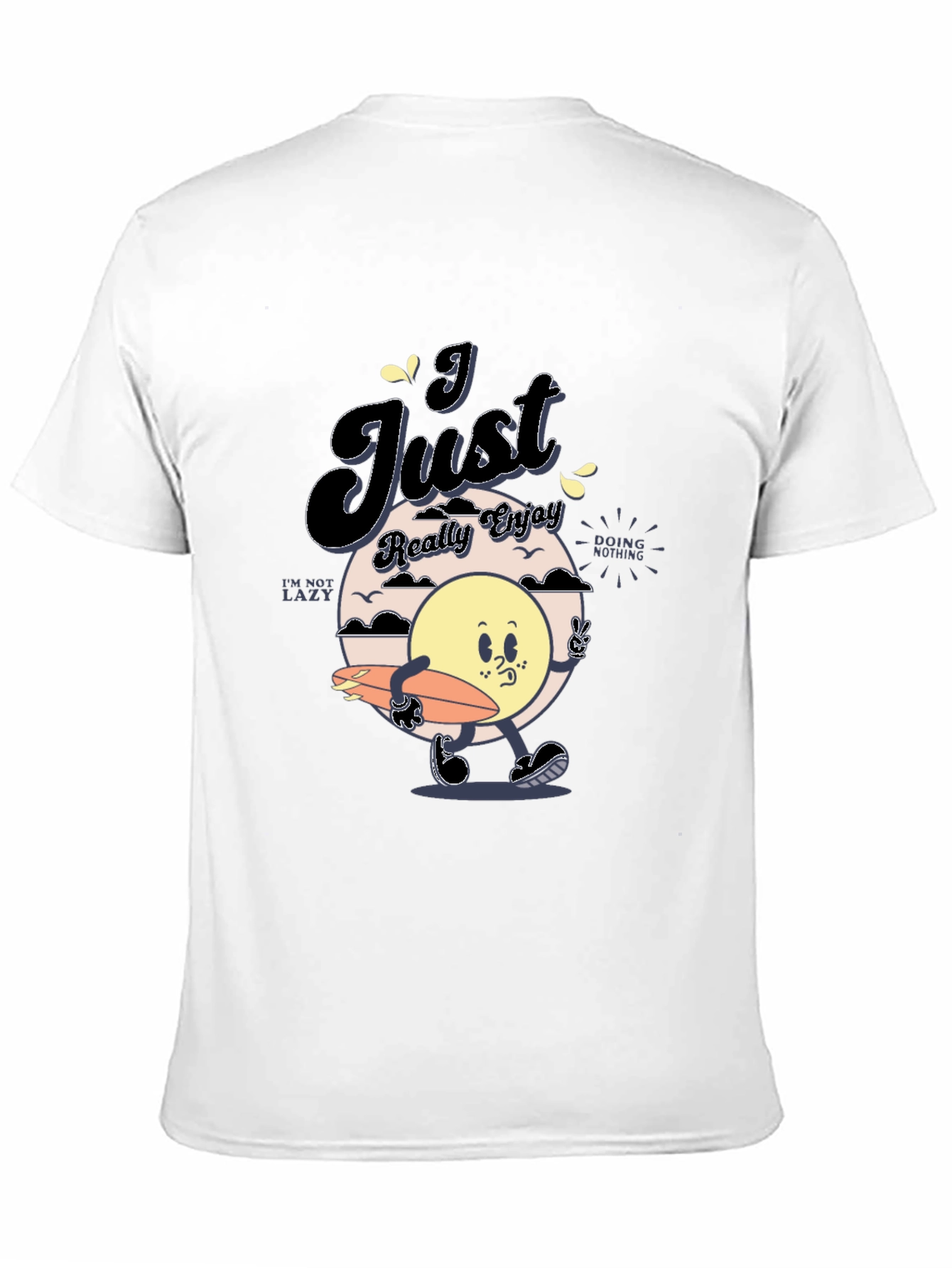 Chill Vibes T-Shirt: Cartoon Sun Graphic Tee