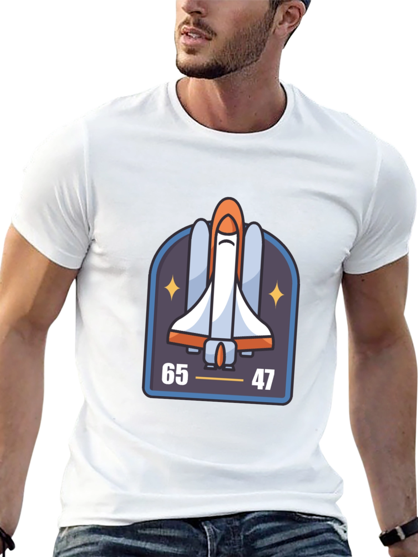Retro Space Shuttle Tee - 65 47