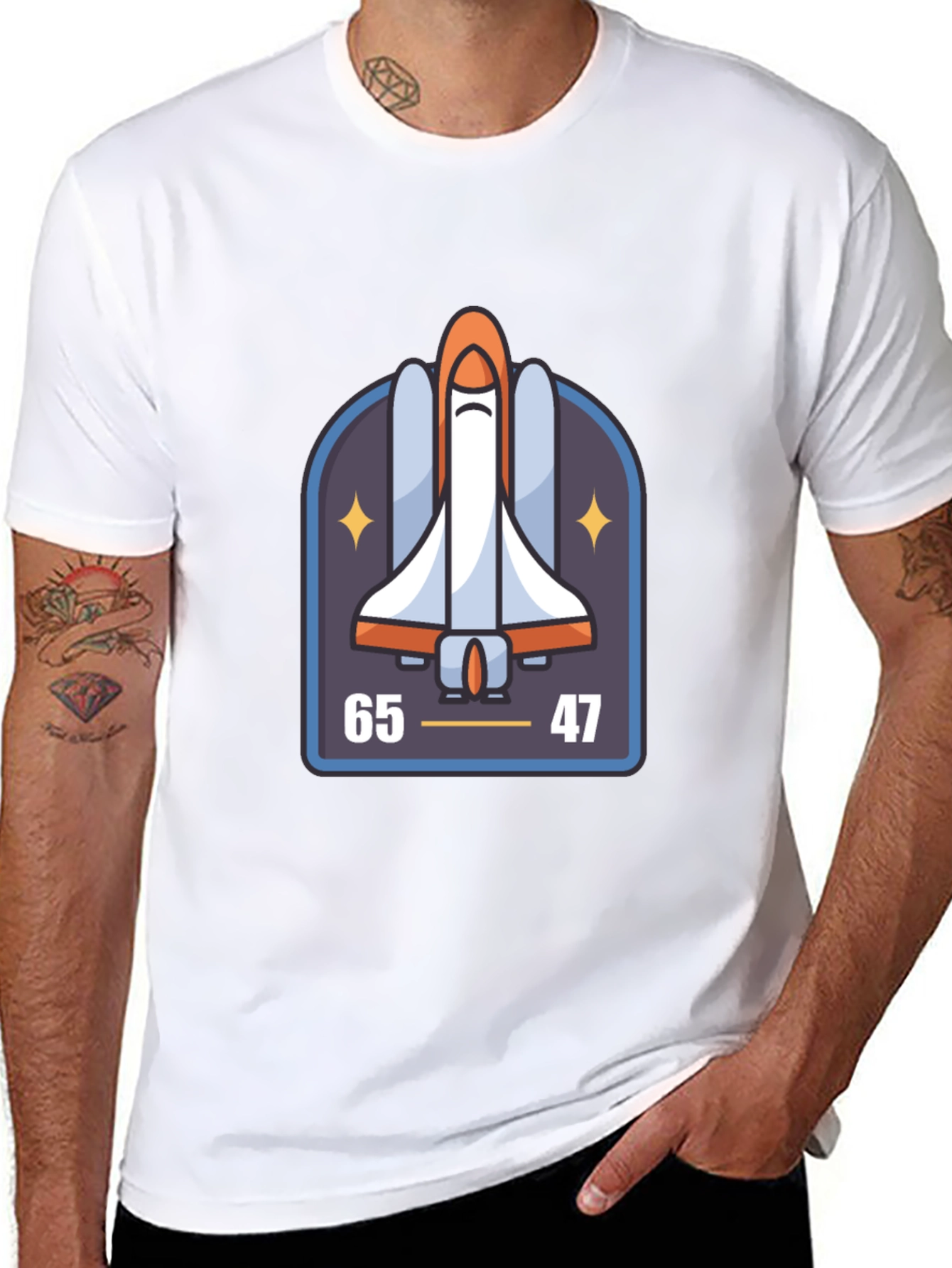 Retro Space Shuttle Tee - 65 47