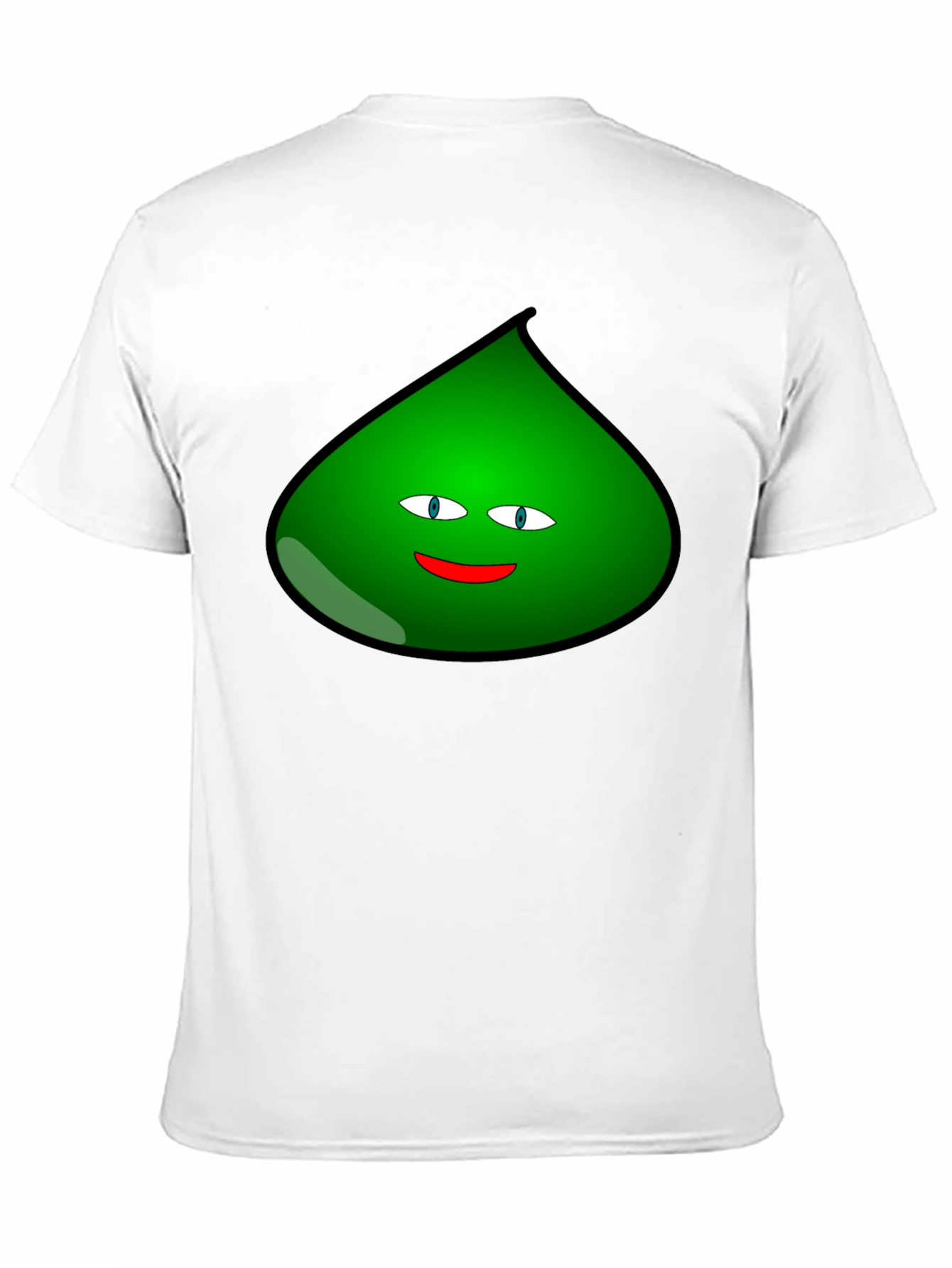 Fun Green Blob Graphic T-Shirt - Black