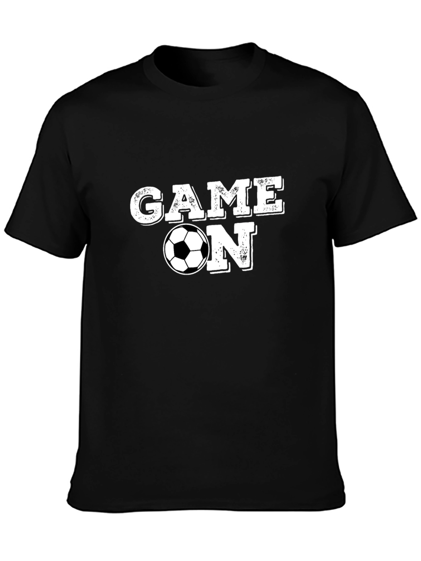 Game On Soccer T-Shirt - Black Cotton Tee