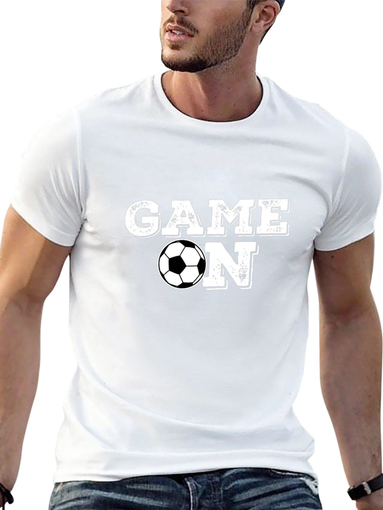 Game On Soccer T-Shirt - Black Cotton Tee