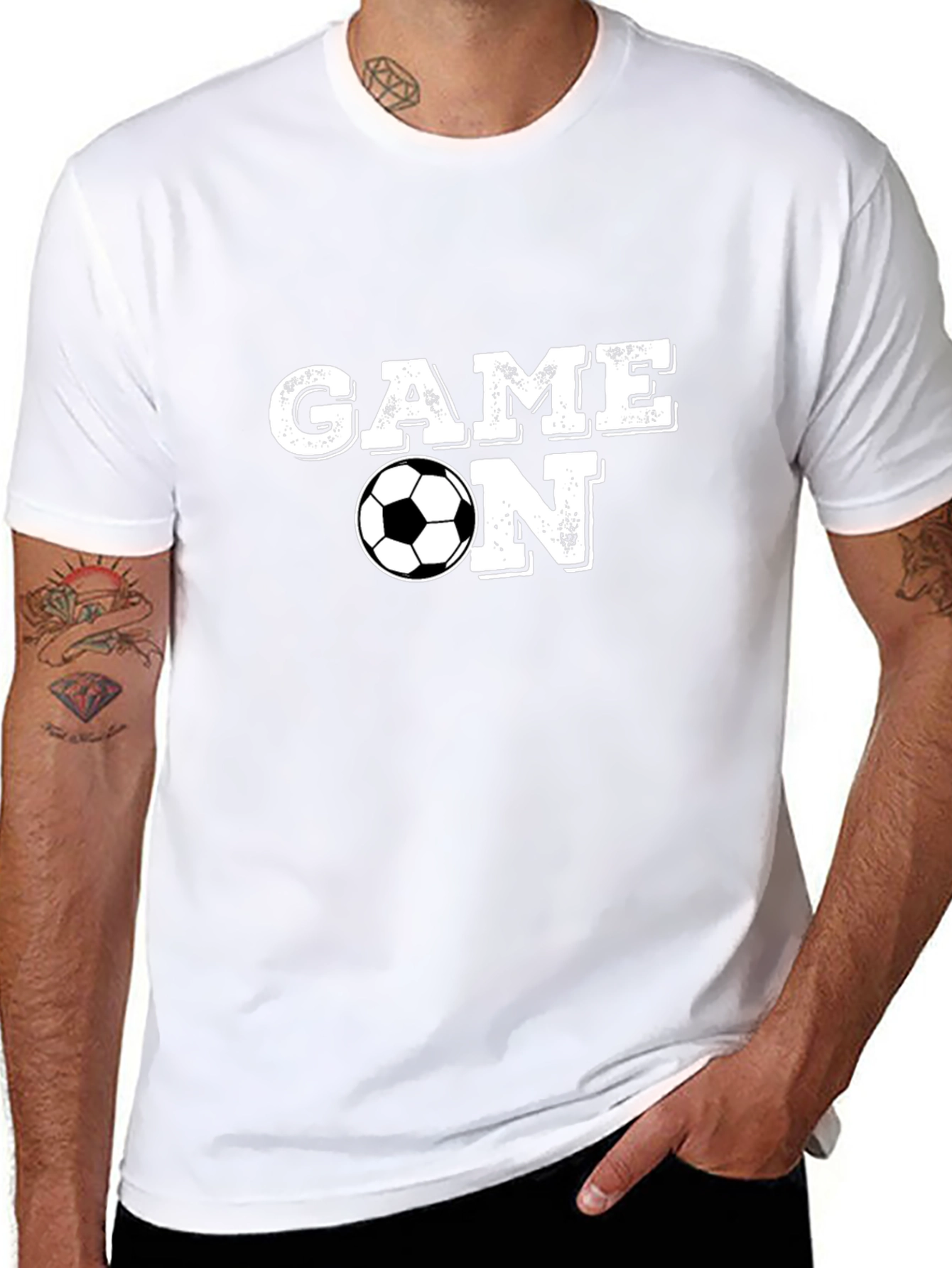 Game On Soccer T-Shirt - Black Cotton Tee