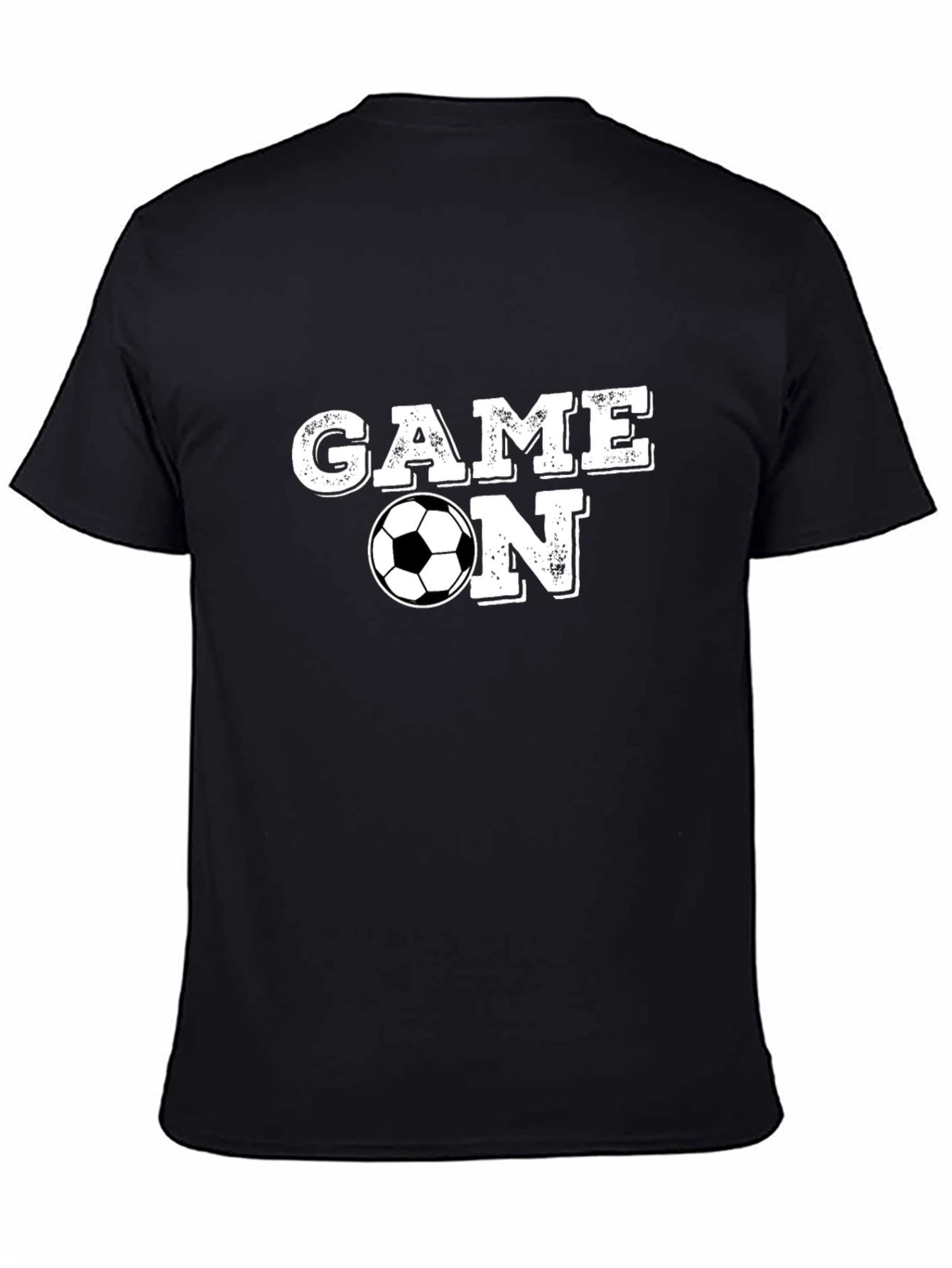 Game On Soccer T-Shirt - Black Cotton Tee