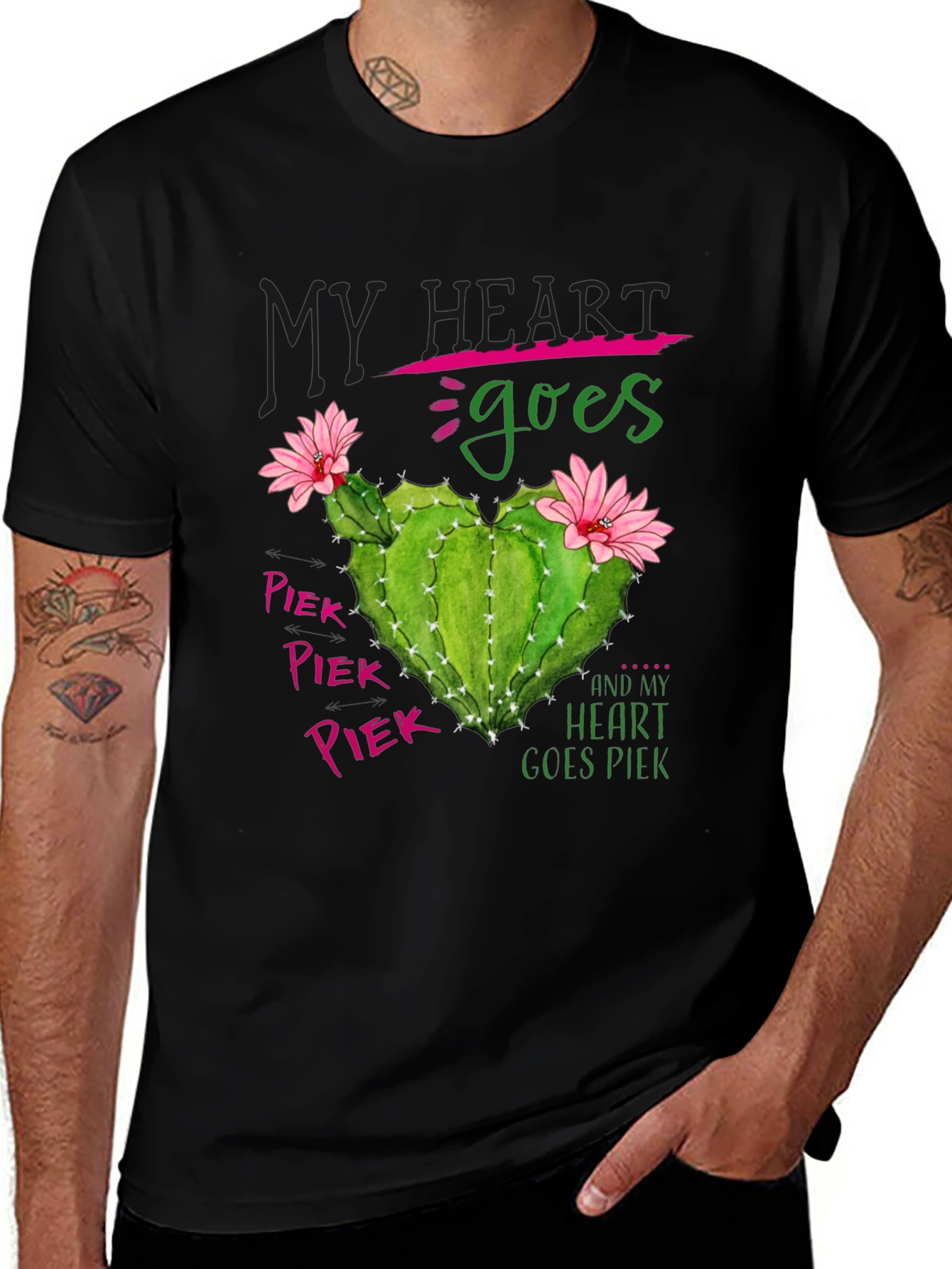 My Heart Goes Prick Cactus Graphic Tee