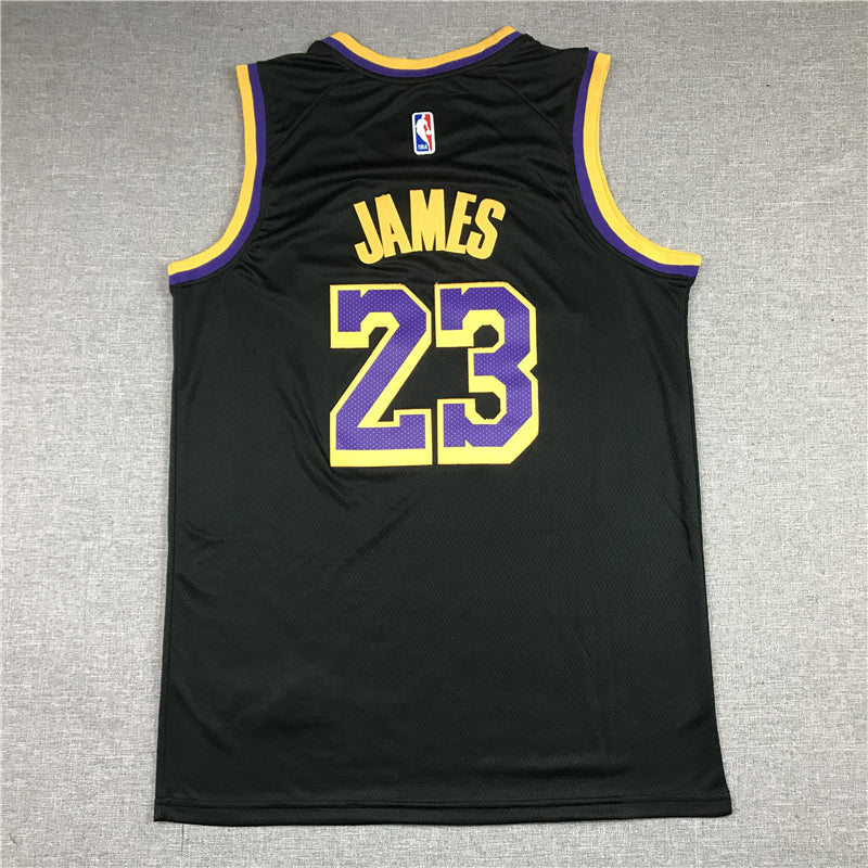 Men's Los Angeles Lakers LeBron James Black 2020/21 Swingman Player Jerseys