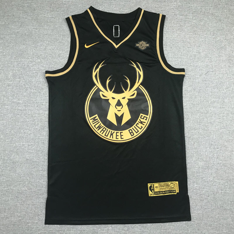 Men's Milwaukee Bucks Giannis Antetokounmpo #34 Black Swingman Player Jerseys