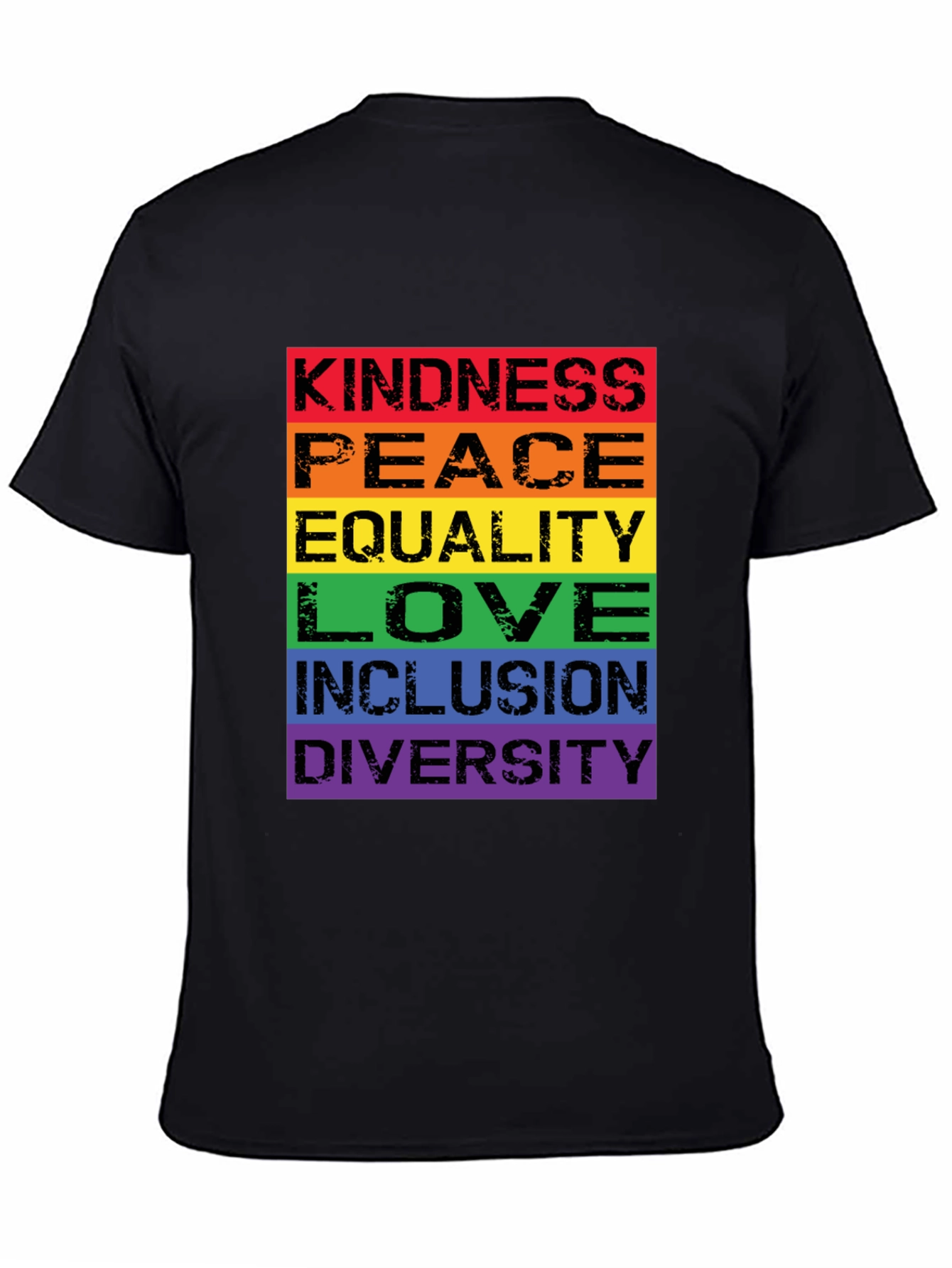 Kindness Peace Love Rainbow Pride T-Shirt
