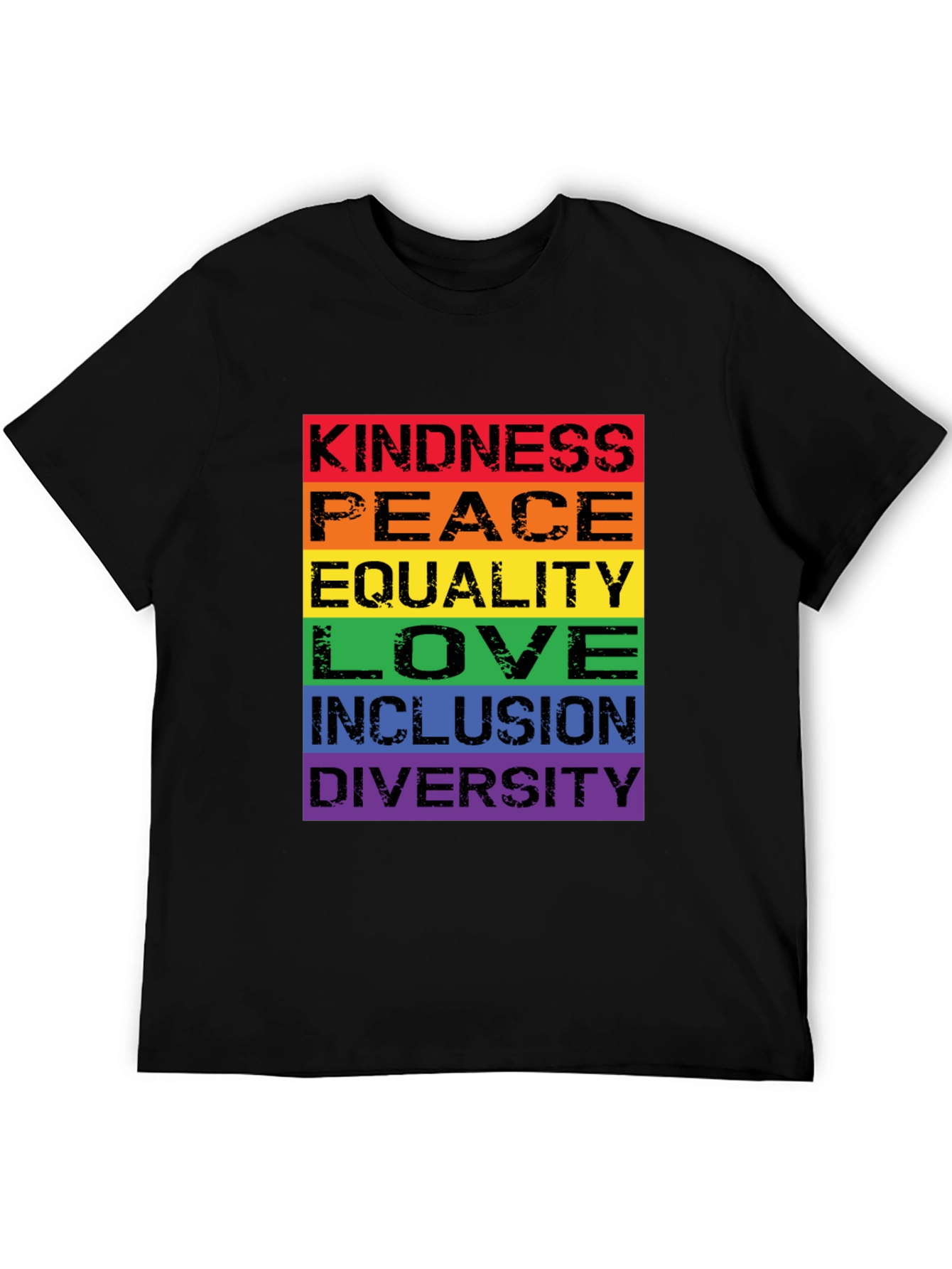 Kindness Peace Love Rainbow Pride T-Shirt