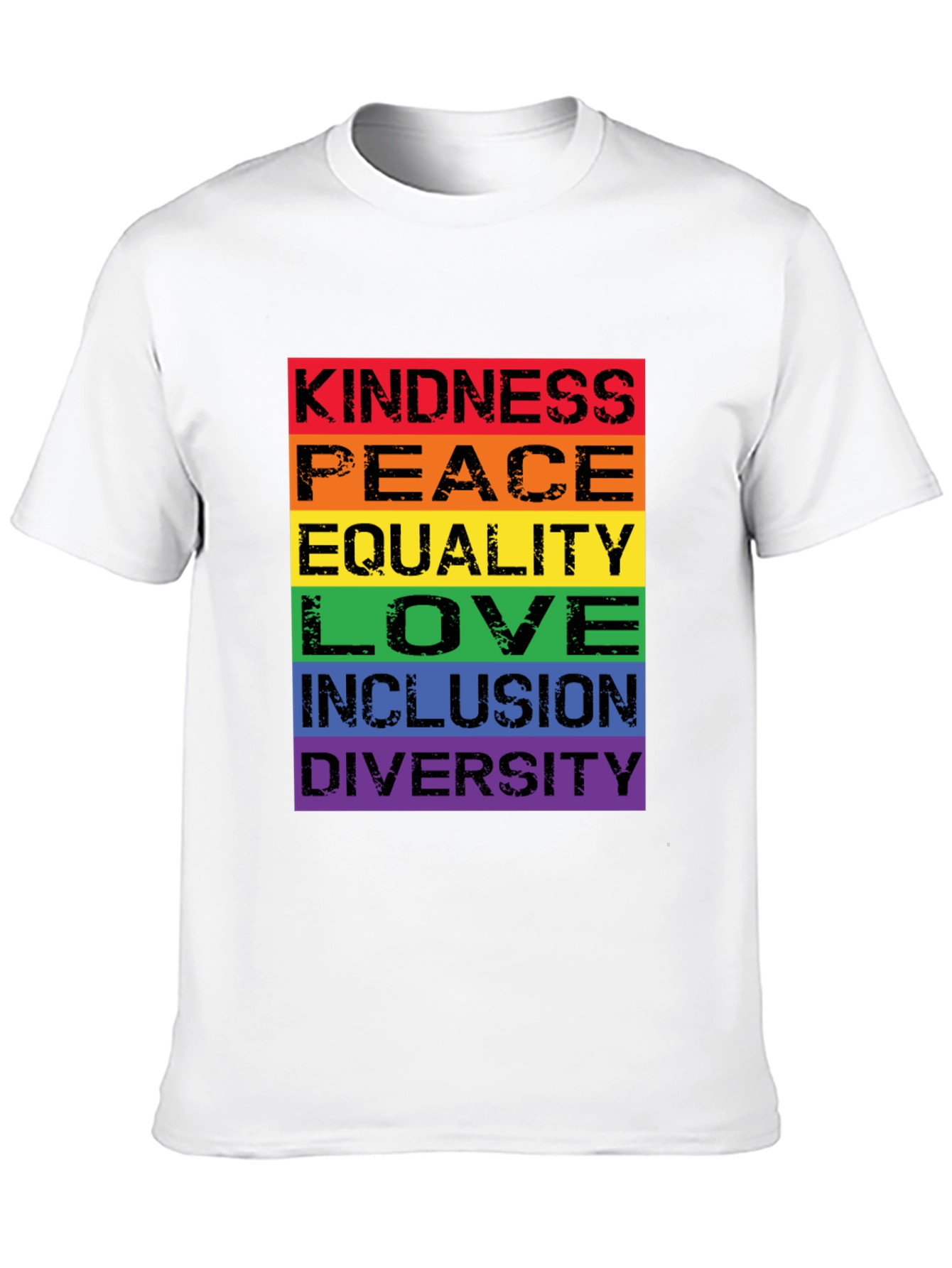 Kindness Peace Love Rainbow Pride T-Shirt