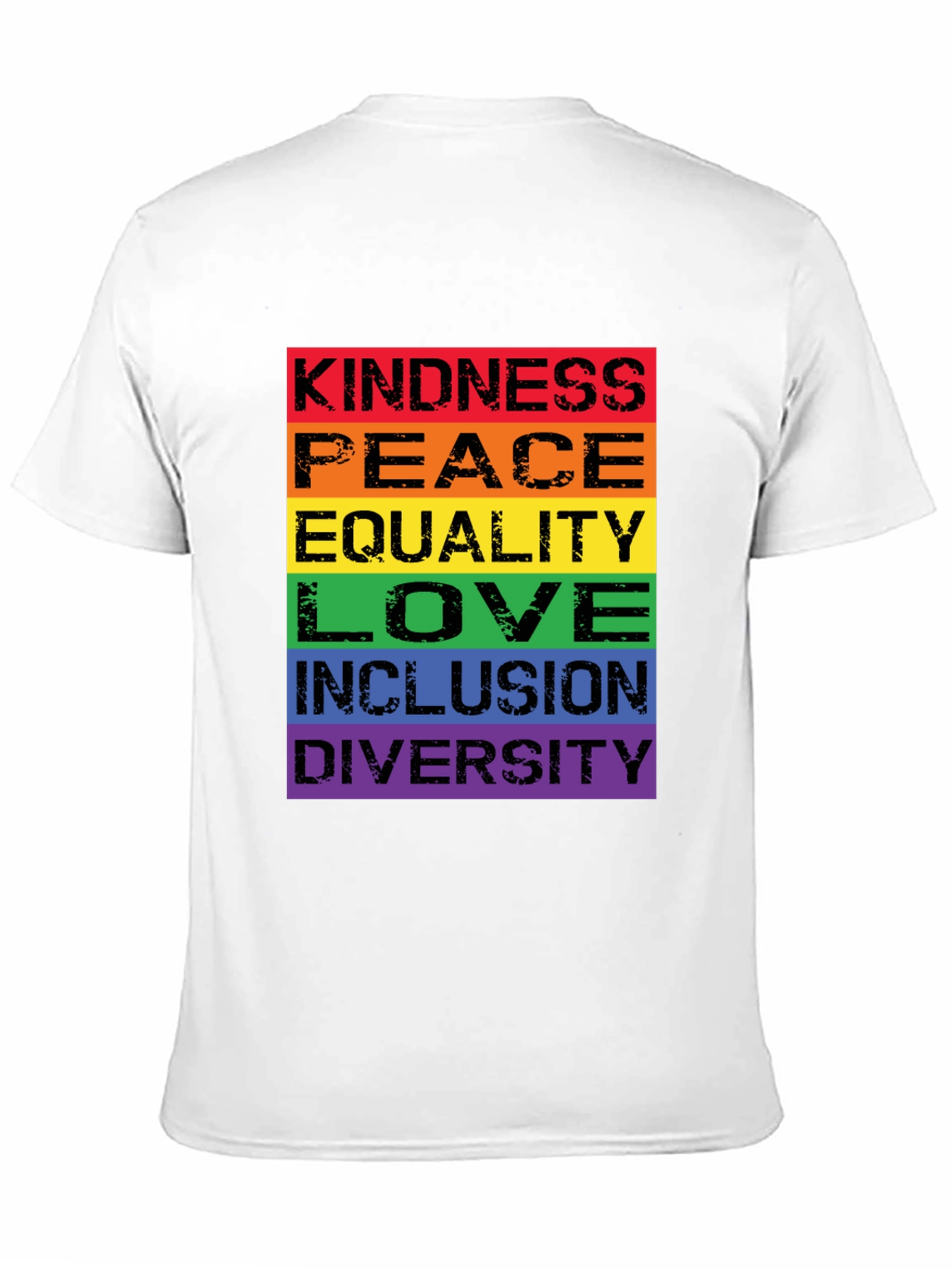 Kindness Peace Love Rainbow Pride T-Shirt
