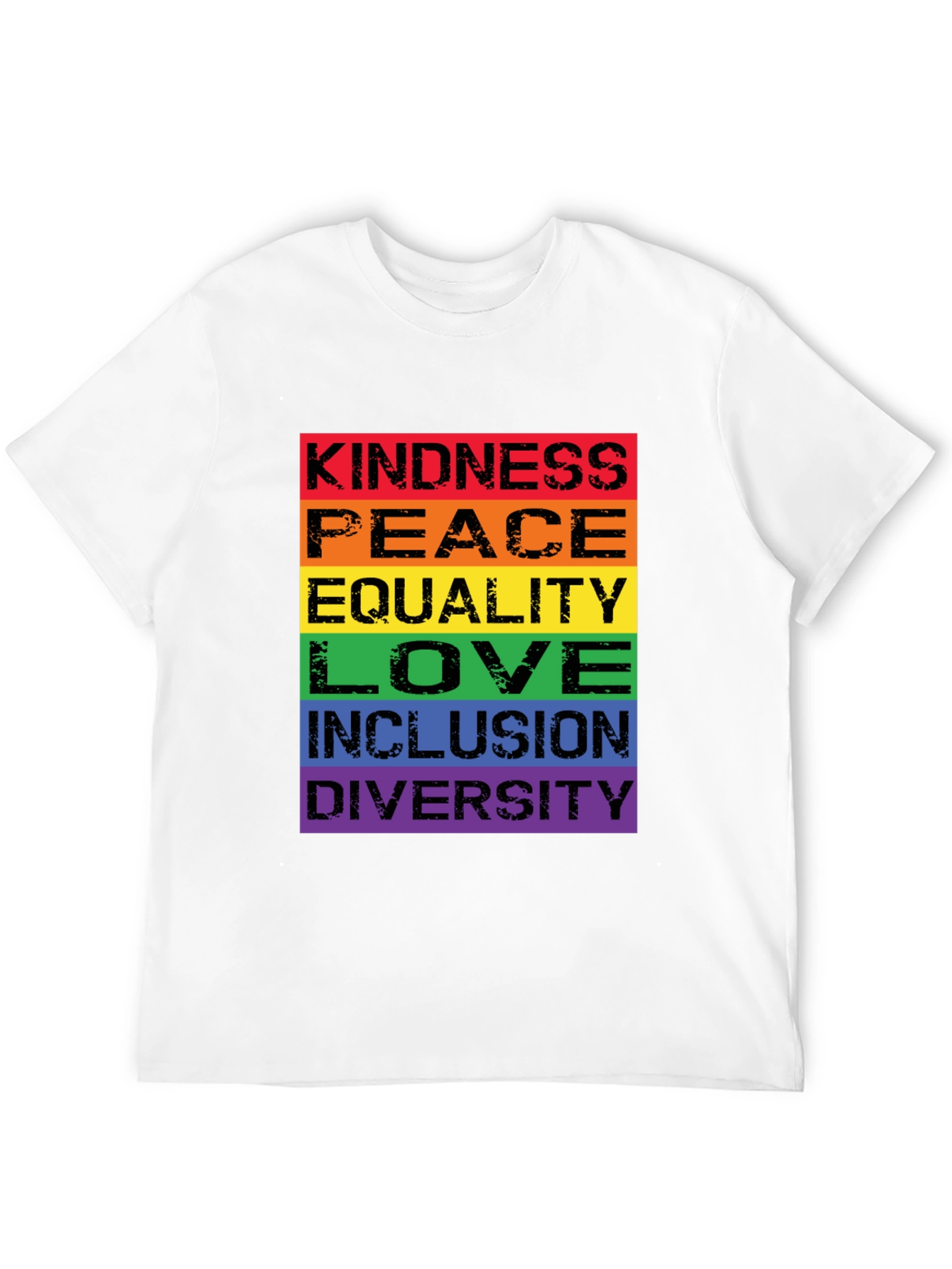 Kindness Peace Love Rainbow Pride T-Shirt