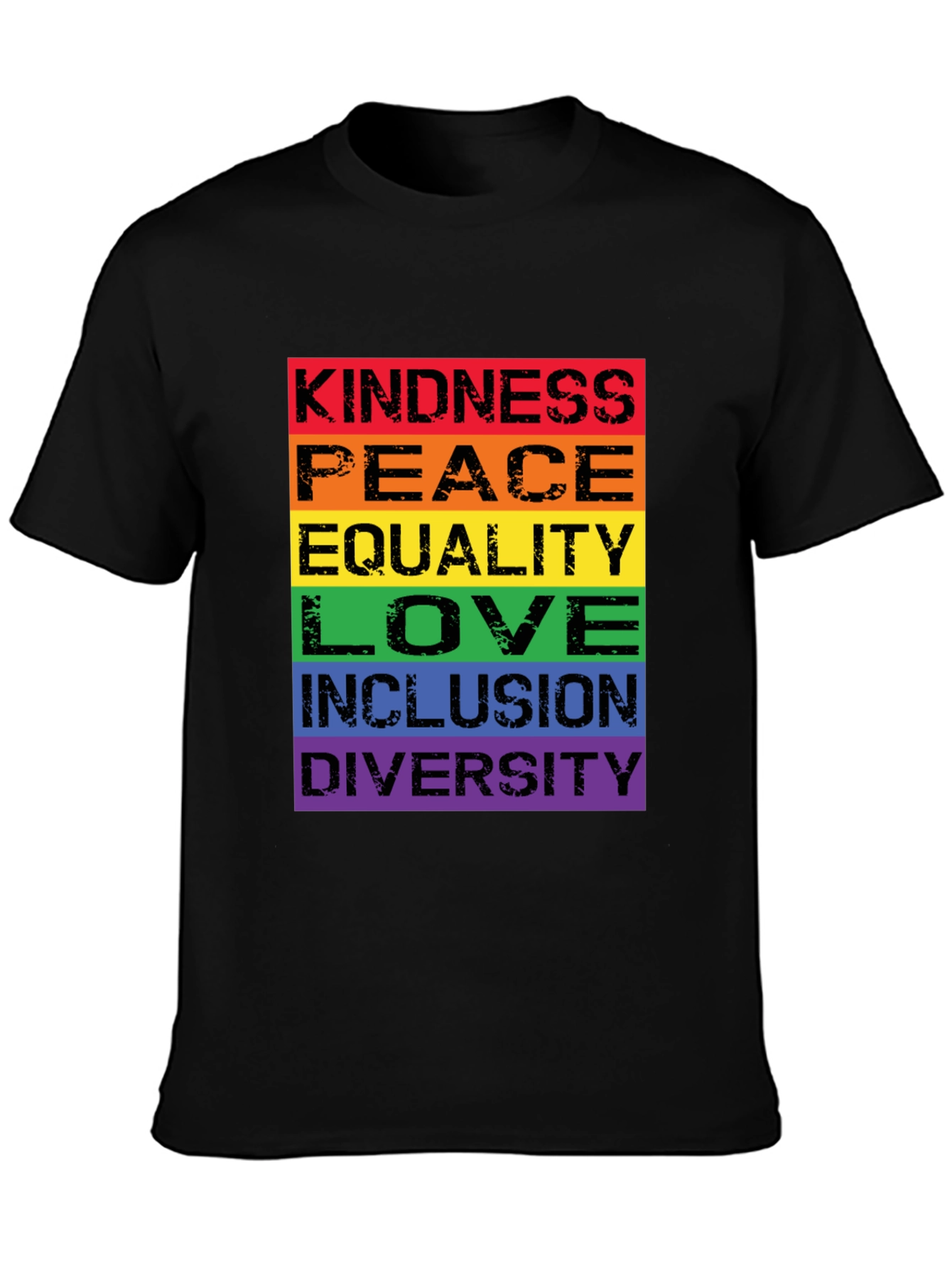 Kindness Peace Love Rainbow Pride T-Shirt