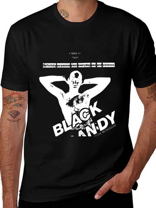 Black Andy Graphic Tee - Everyday Sex and Violence T-Shirt