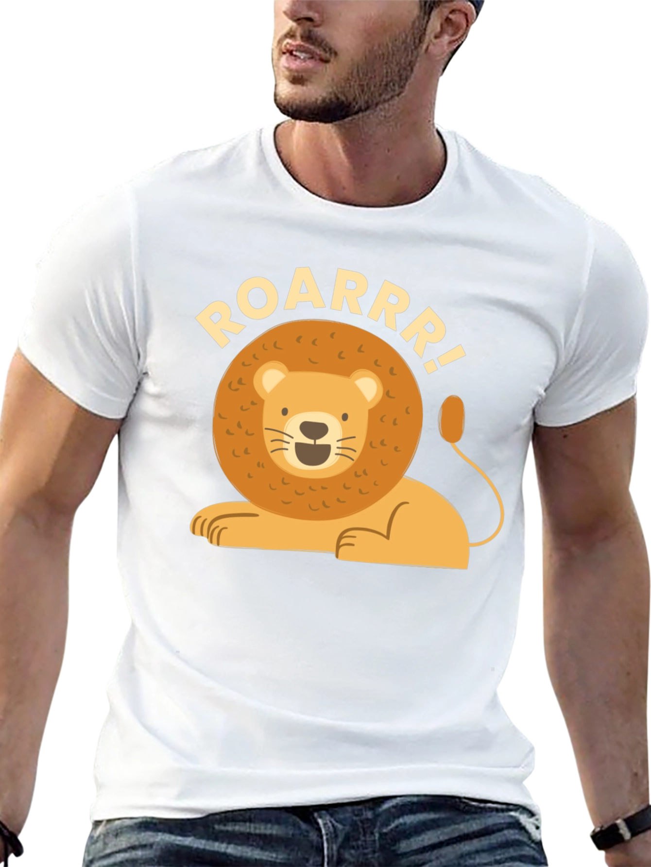 Lion Roar Graphic T-Shirt - Mens Black Tee